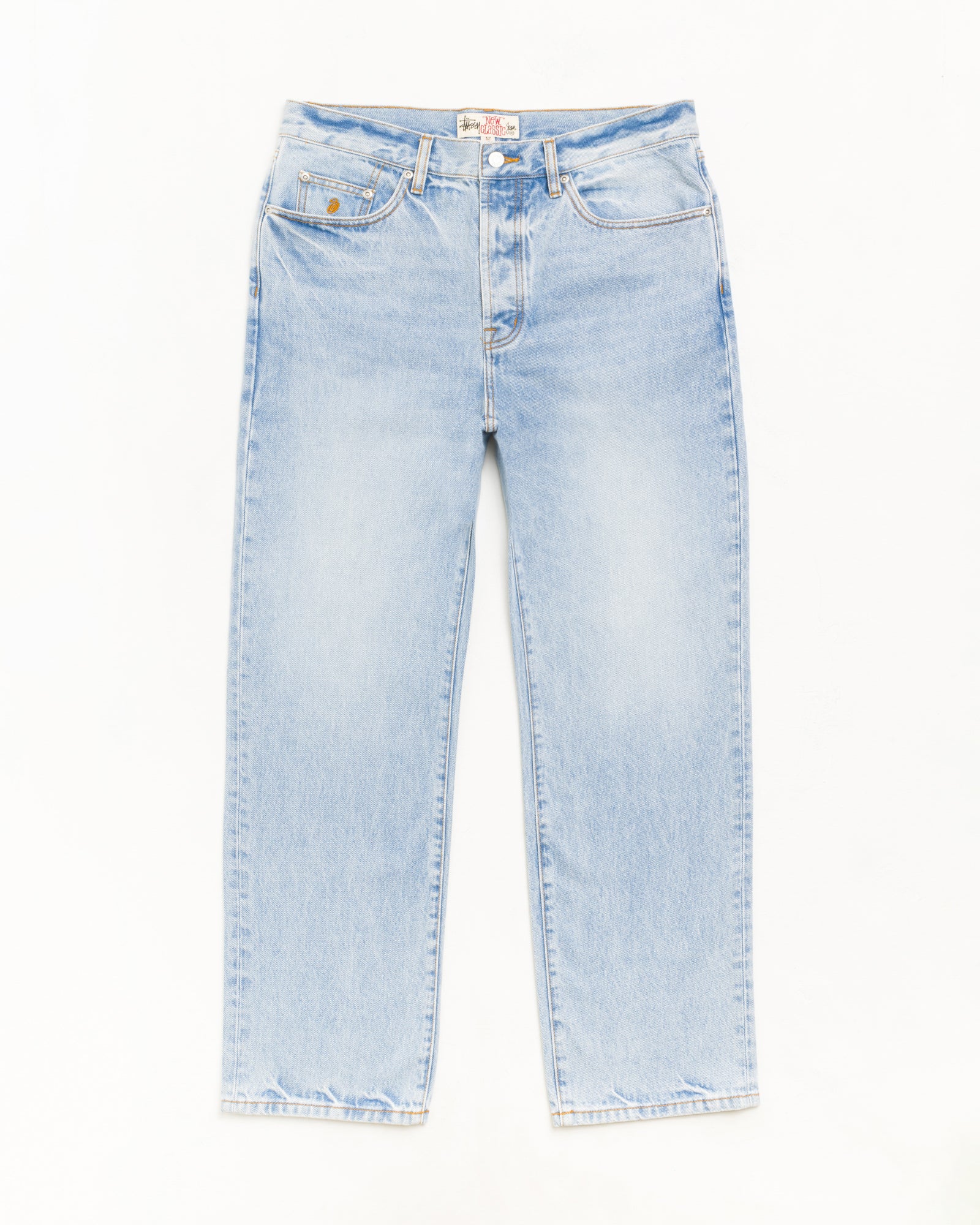 New Classic Jean Denim Unisex In Light Wash Indigo