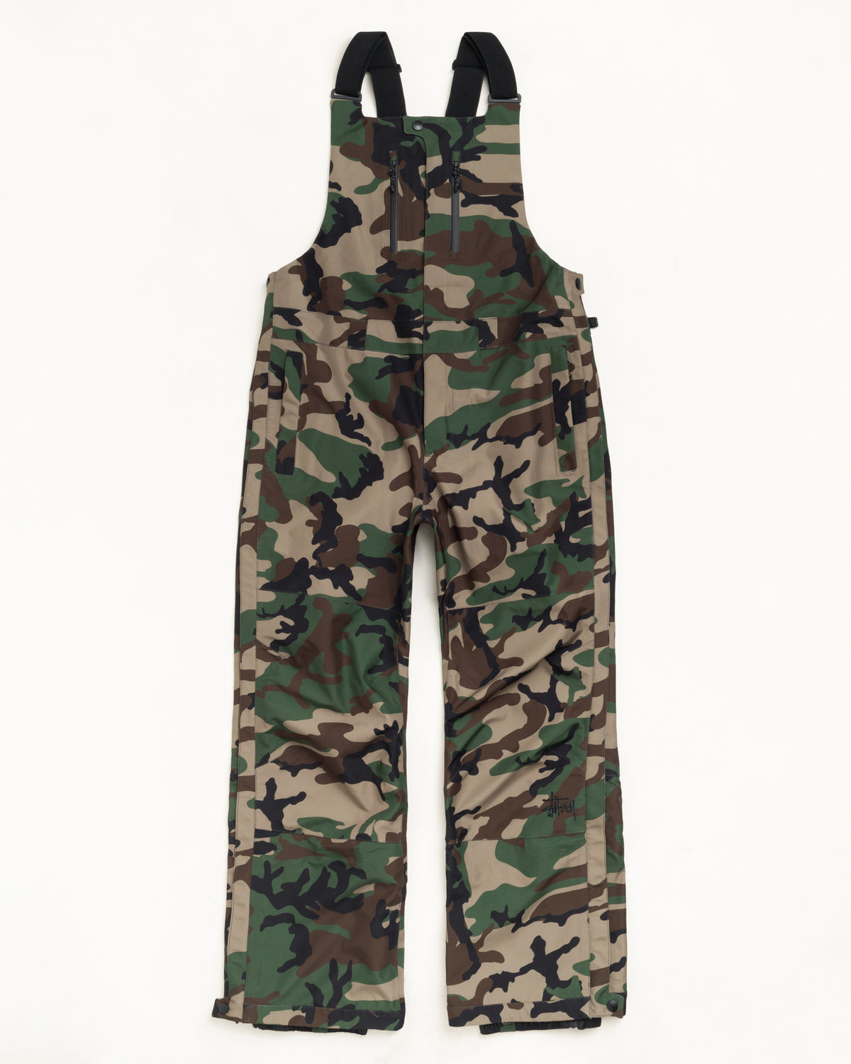 Gore-tex Bib Unisex Regular In Woodland Camo