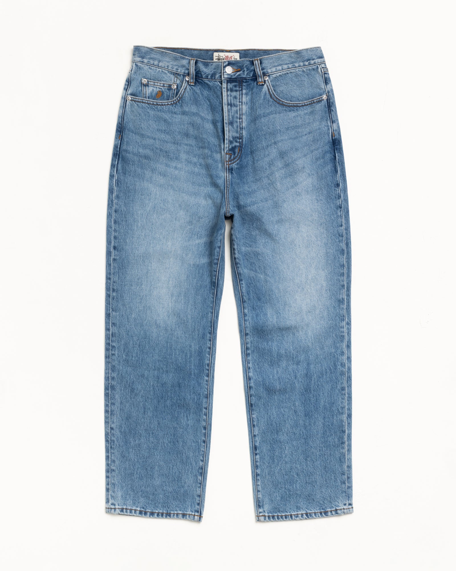 Big Ol Jean Denim Mens Regular In Indigo Stone Wash