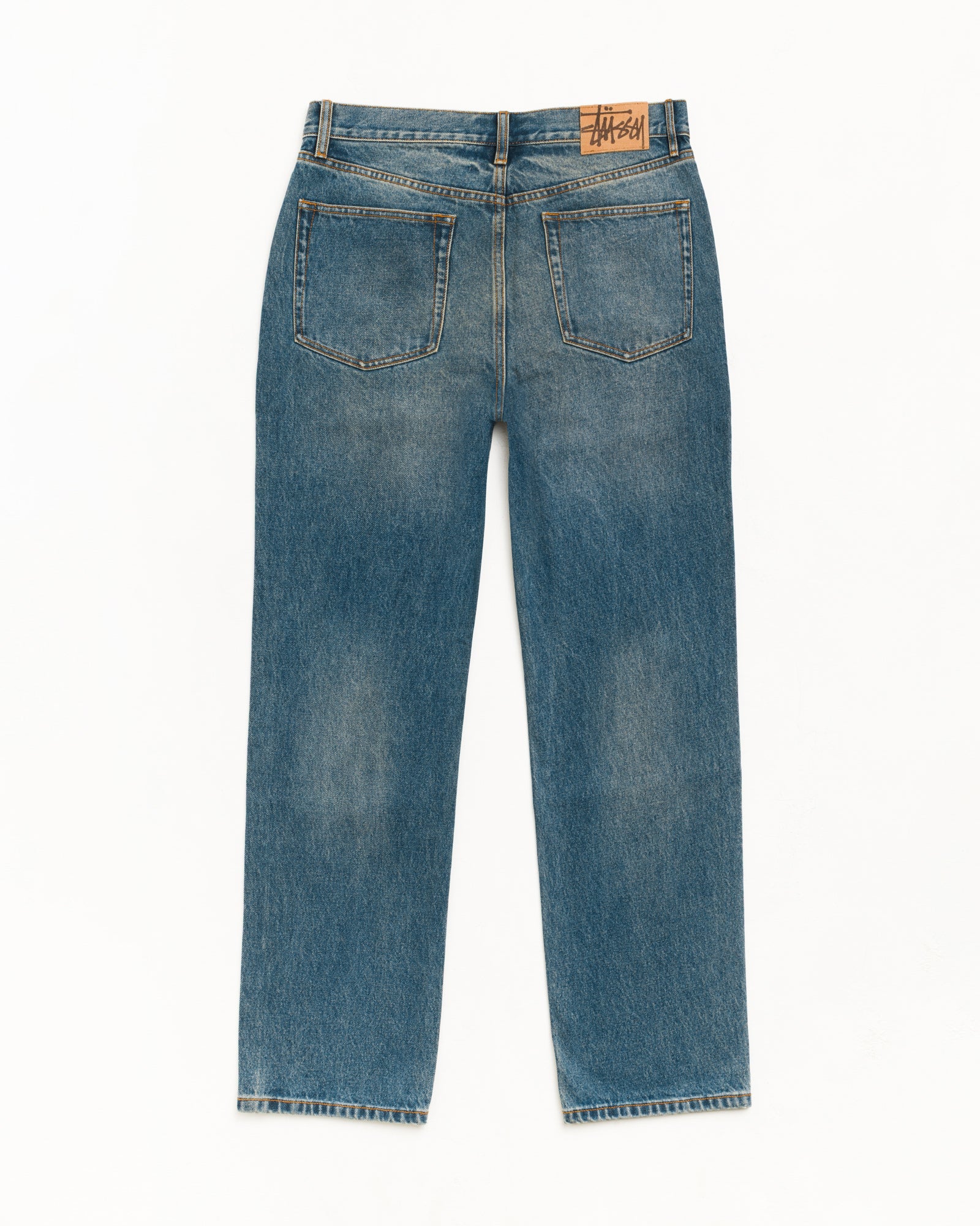 Straight Jean Denim Unisex In Dark Wash Indigo