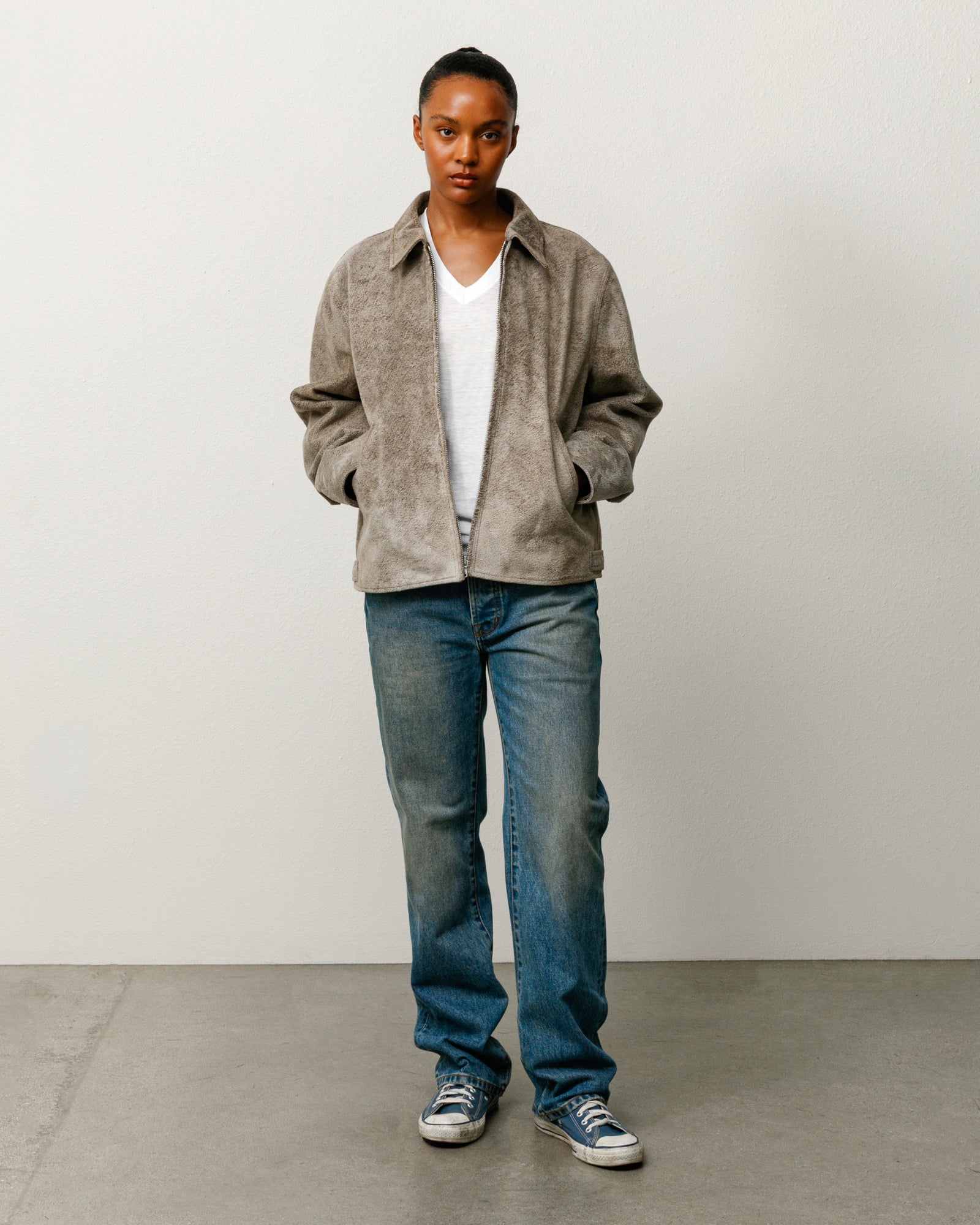 Straight Jean Denim Unisex In Dark Wash Indigo