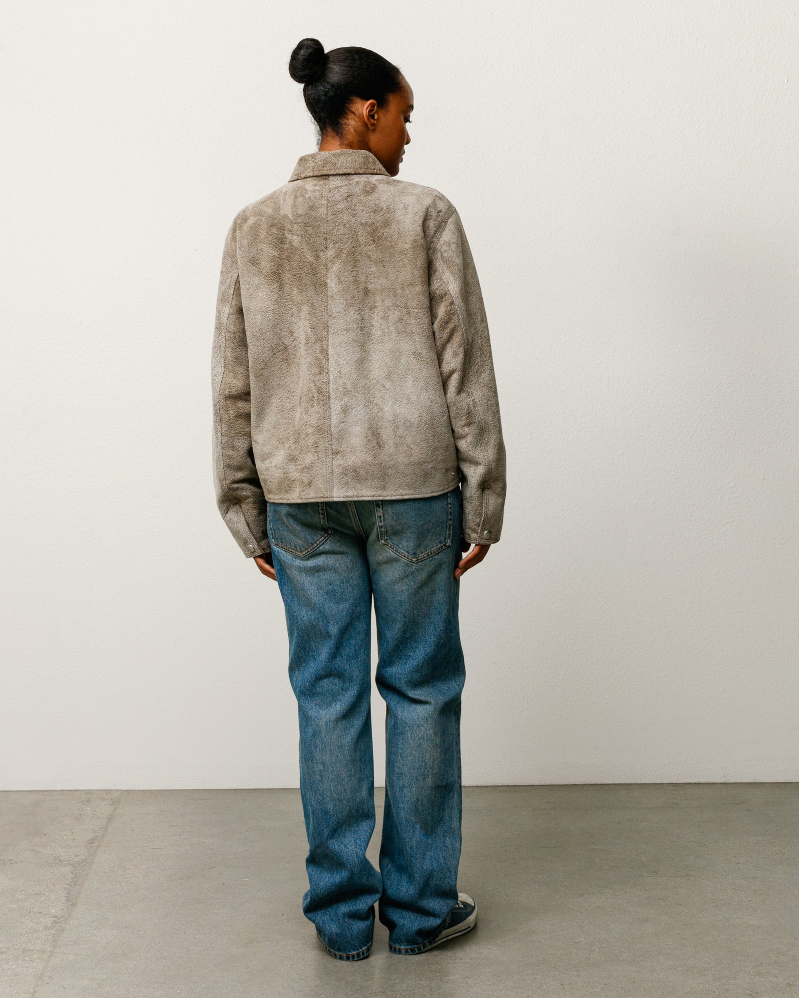 Straight Jean Denim Unisex In Dark Wash Indigo