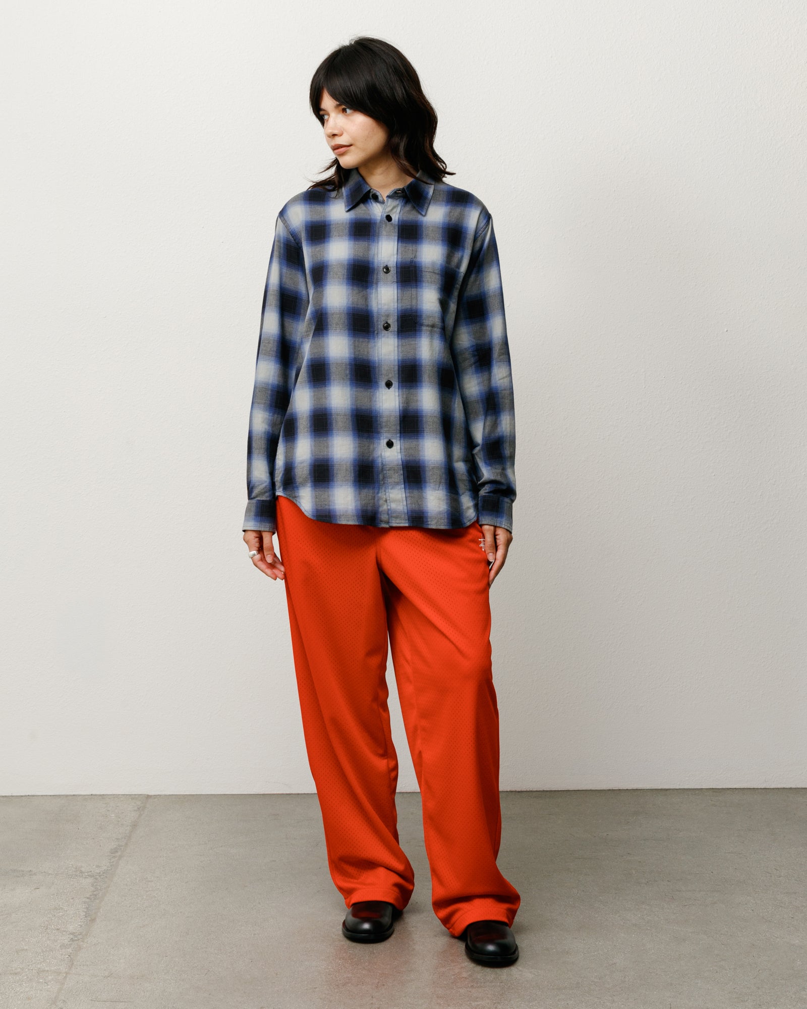 Mesh Track Pant Unisex Regular In Red