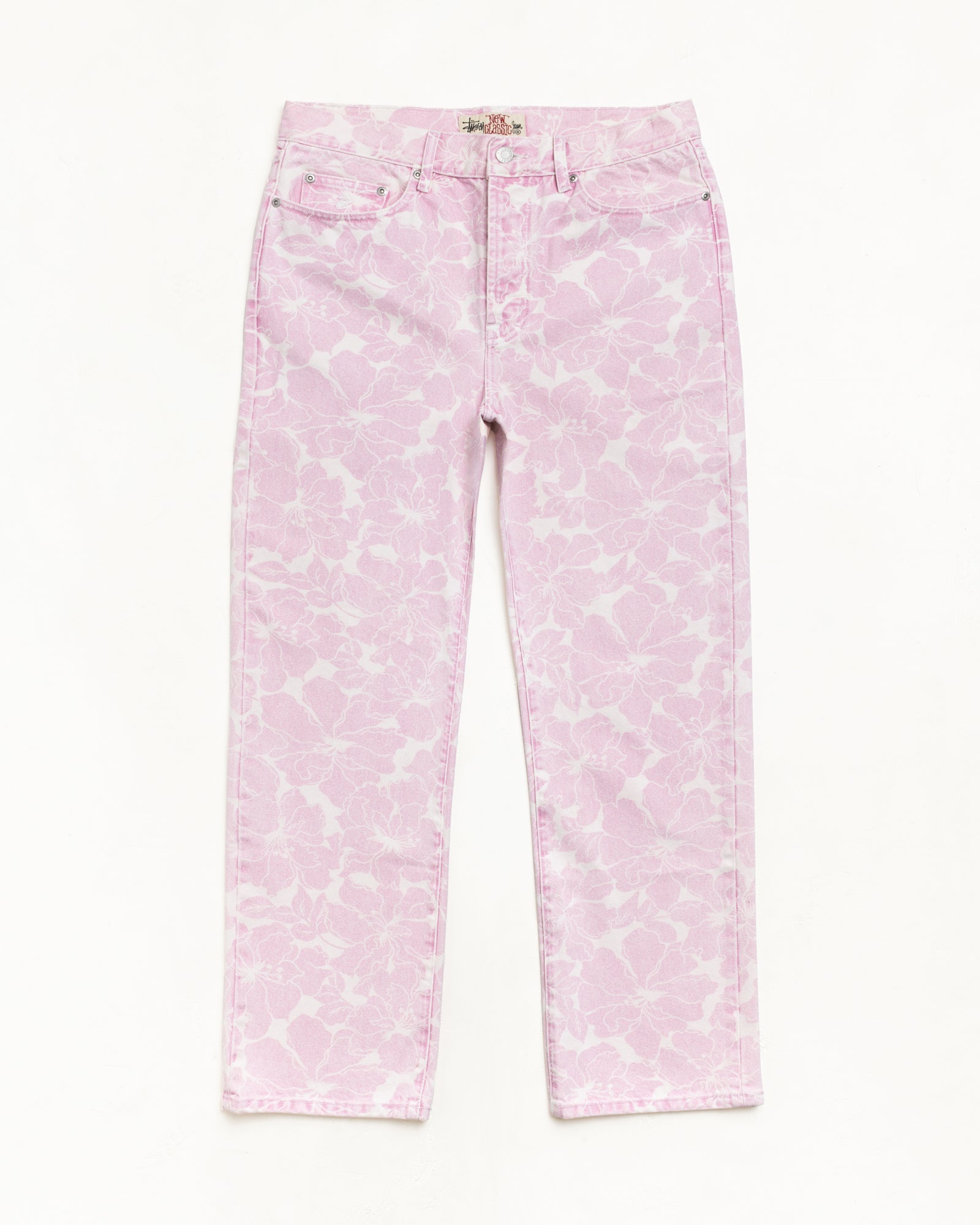 New Classic Jean Denim – Pink Hawaiian | Pants | Stüssy Canada