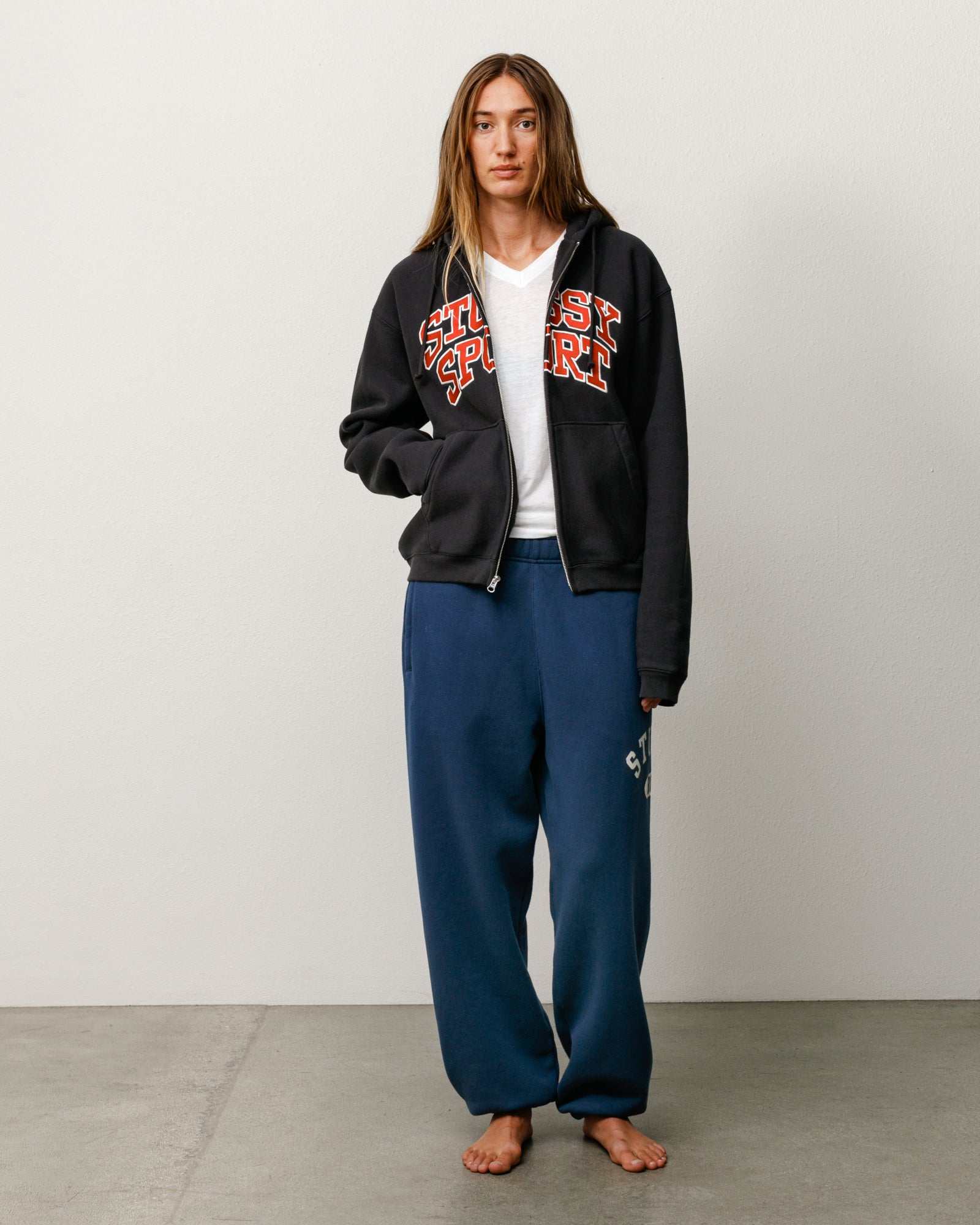 Stussy ネイビー フルジップパーカー．スエットパンツ2点セット Varsity Fleece Pant - Navy | Sweats | Stüssy Canada
