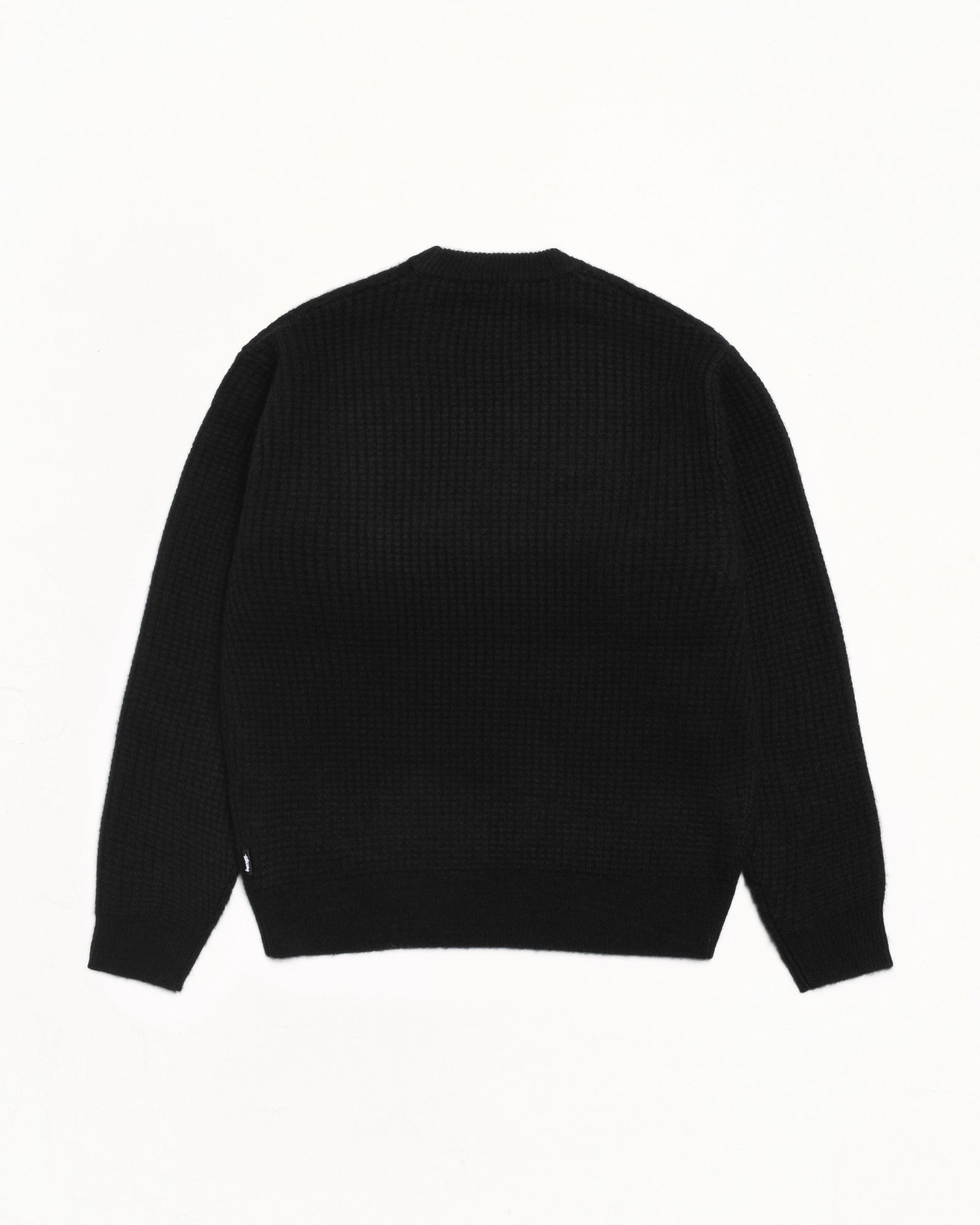 Waffle Cashmere Sweater – Black | Sweaters & Knits | Stüssy Canada