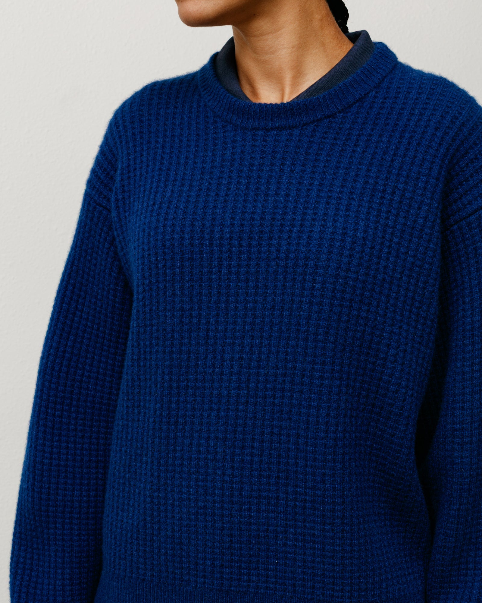 Waffle Cashmere Sweater – Navy | Tops & Knits | Stüssy Canada