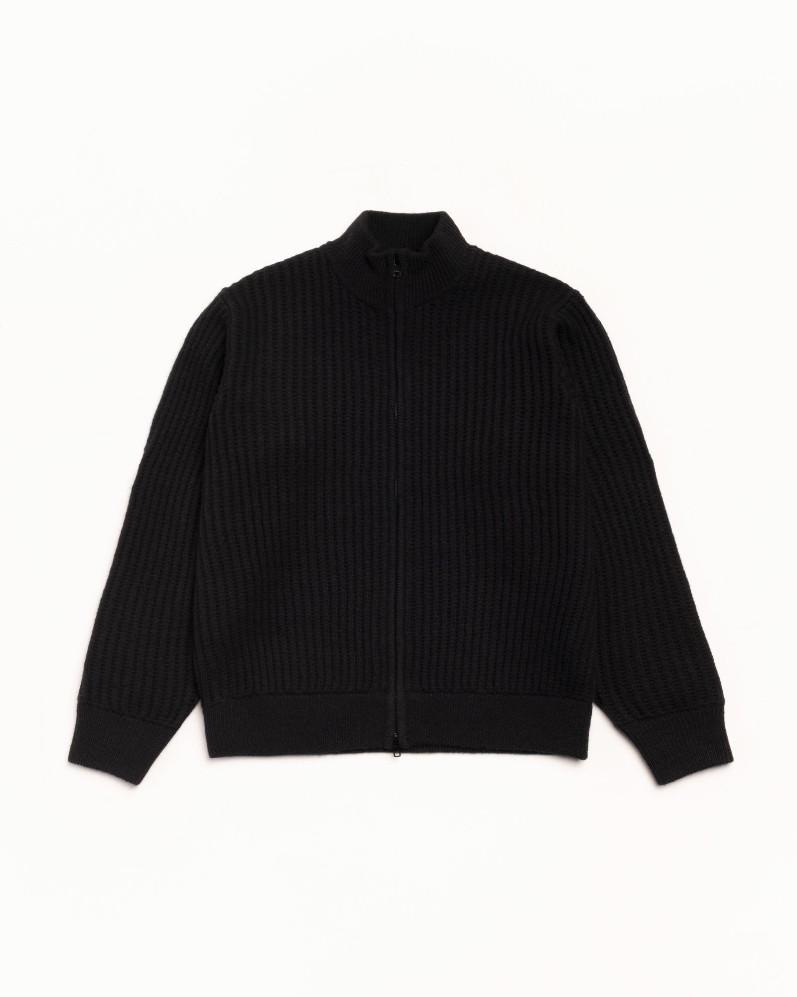 Lambs Wool Zip Sweater – Black | Tops & Knits | Stüssy Canada