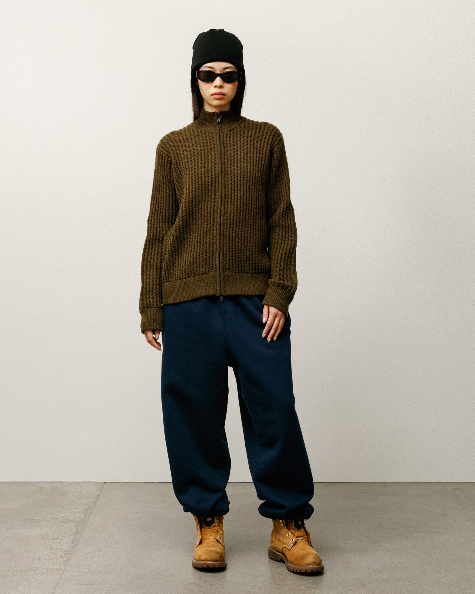 Lambs Wool Zip Sweater – Green | Tops & Knits | Stüssy Canada