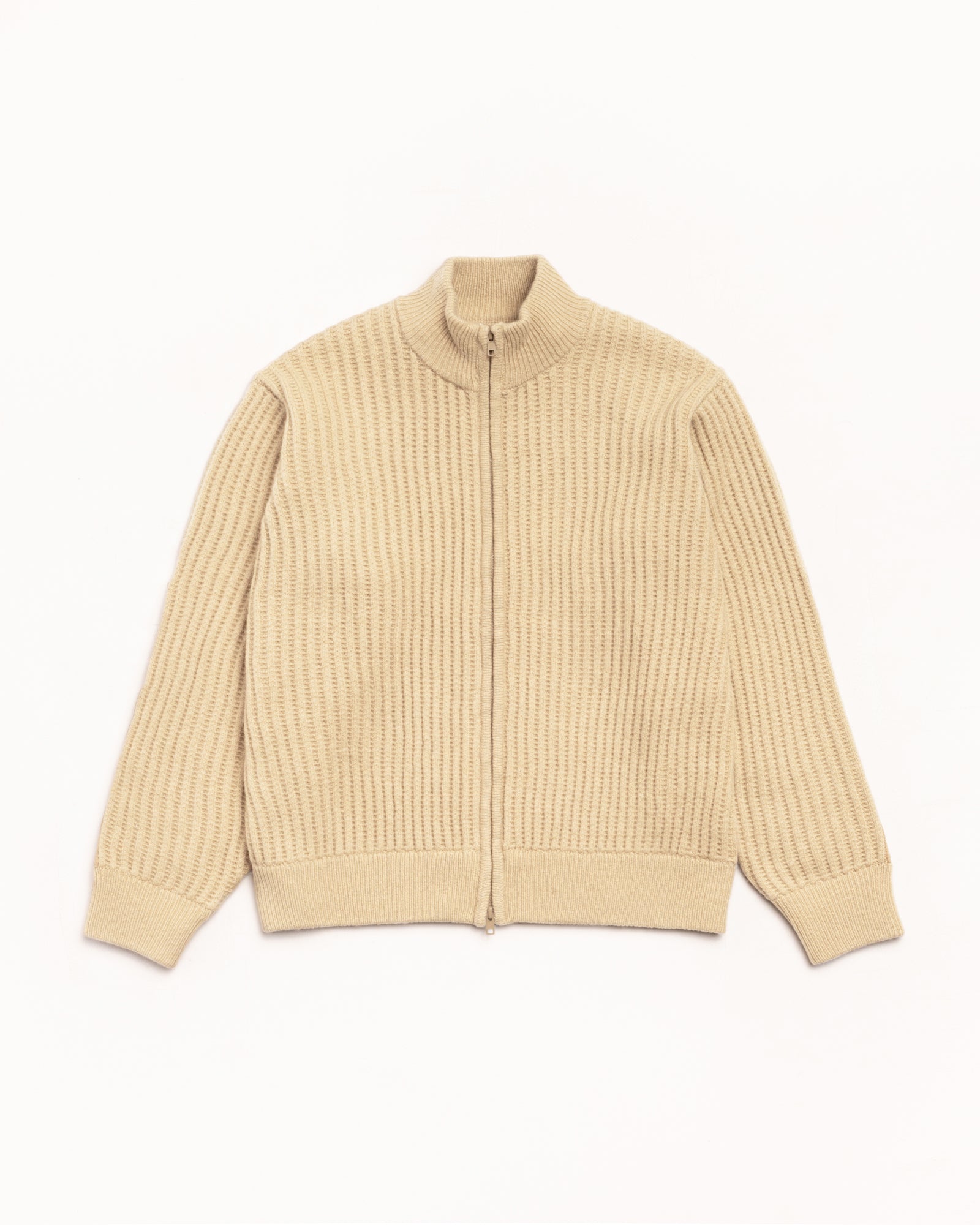 Lambs Wool Zip Sweater – Sand | Tops & Knits | Stüssy Canada