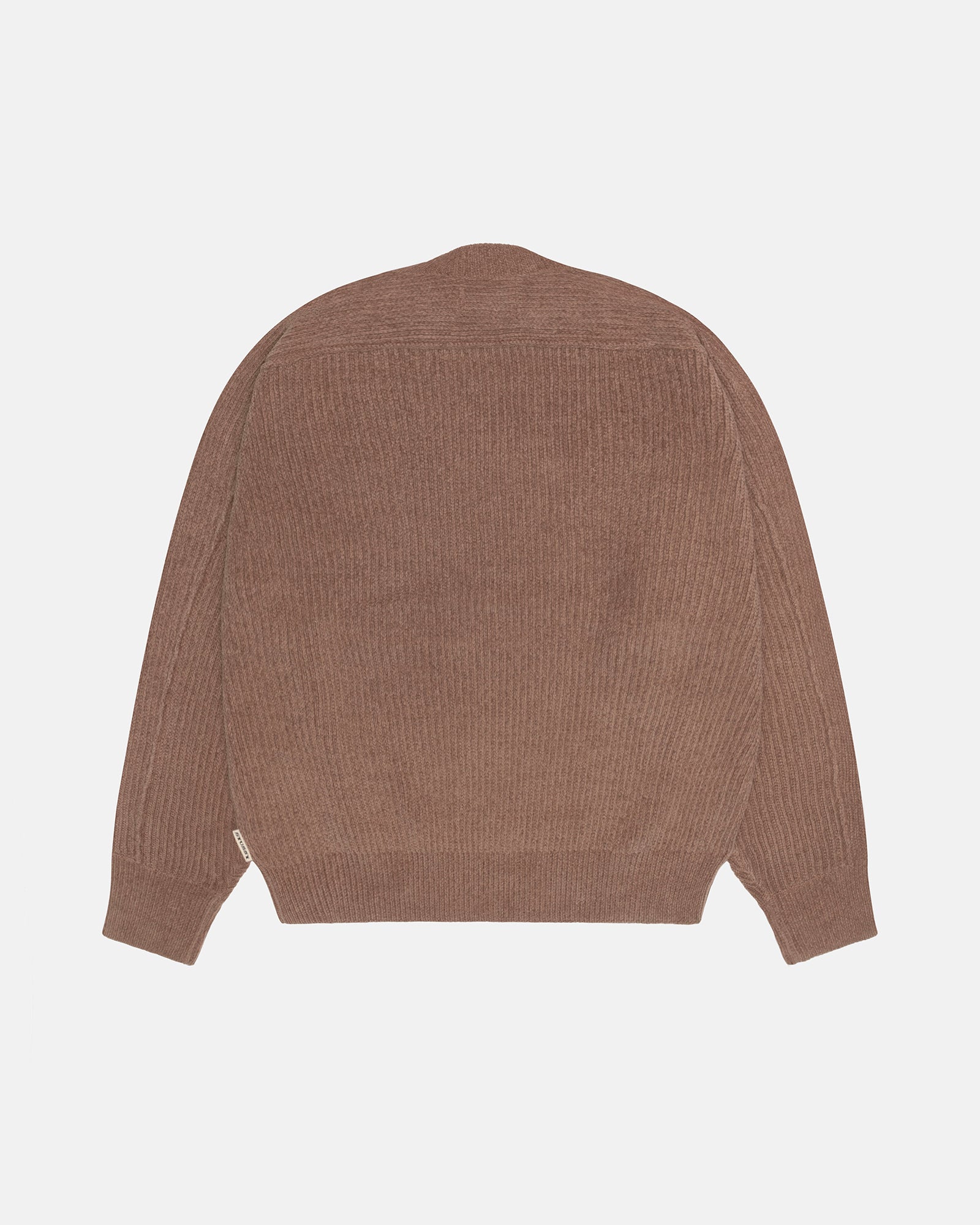 Exposed Seam Sweater Mens Long Sleeve In Brown