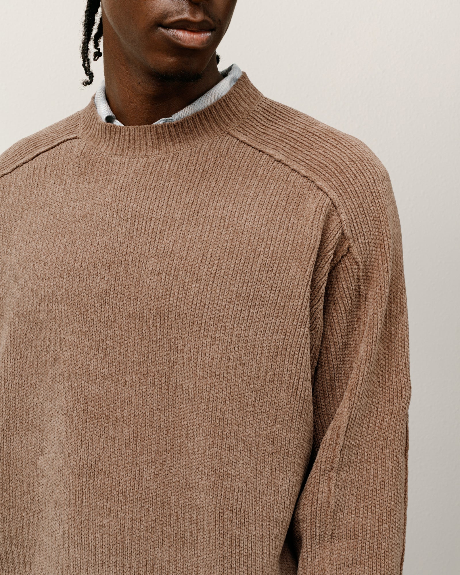 Cotton Chenille Sweater – Brown | Sweaters & Knits | Stüssy Canada
