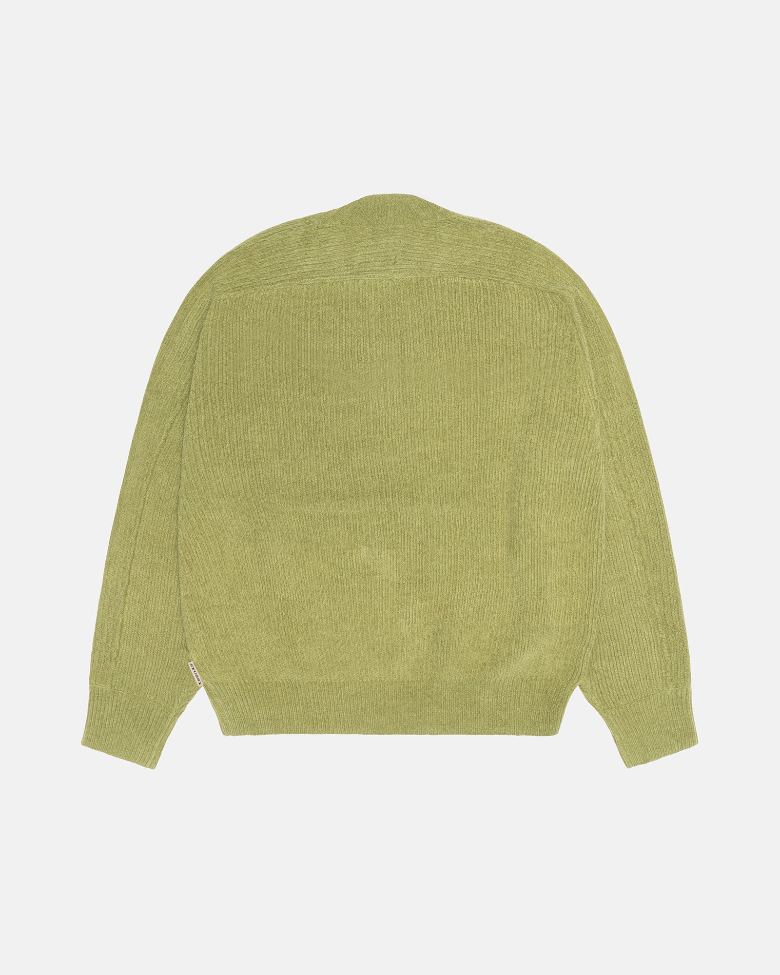 Exposed Seam Sweater Mens Long Sleeve In Green
