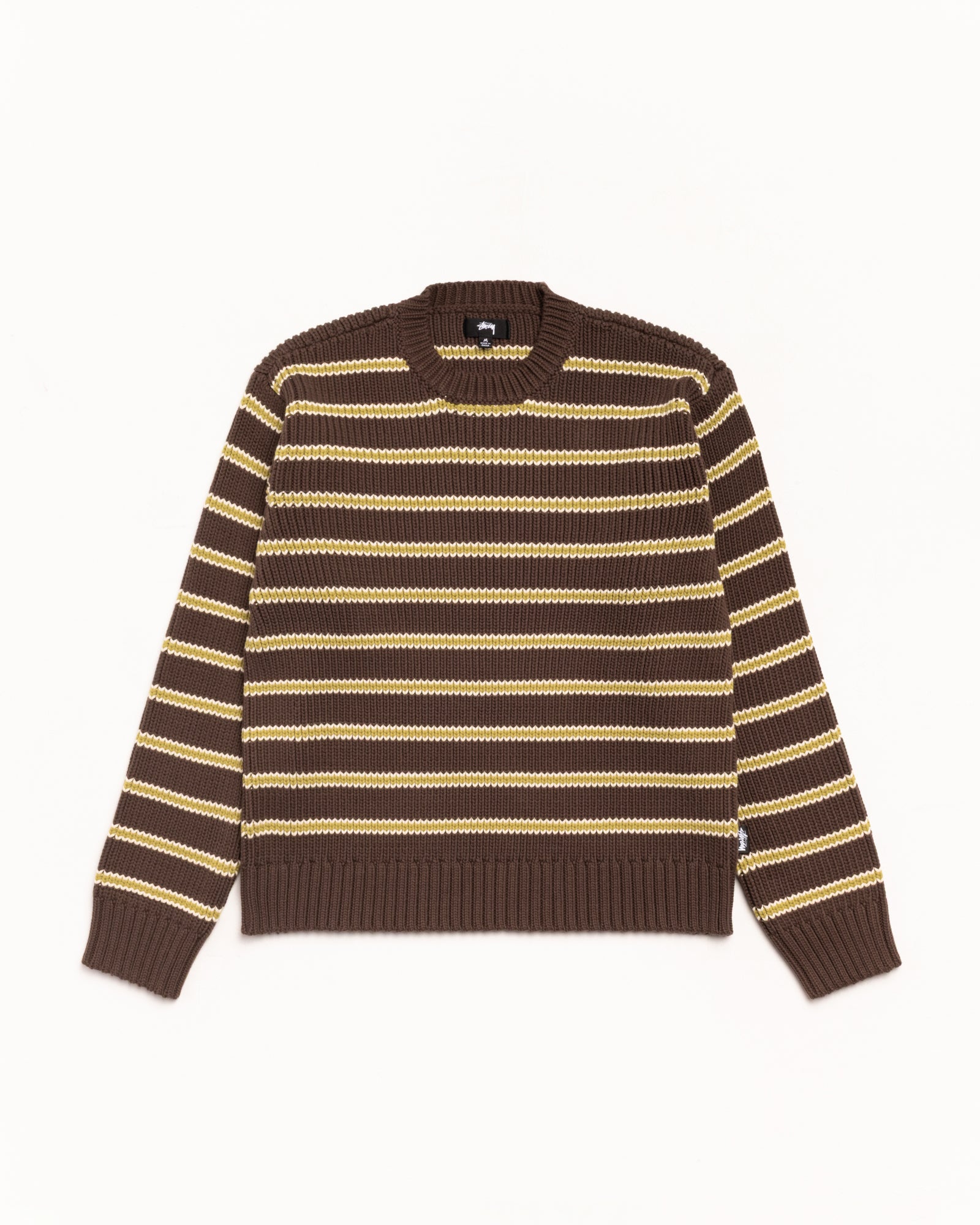Chunky Cotton Stripe Sweater – Forest | Tops & Knits | Stüssy Canada