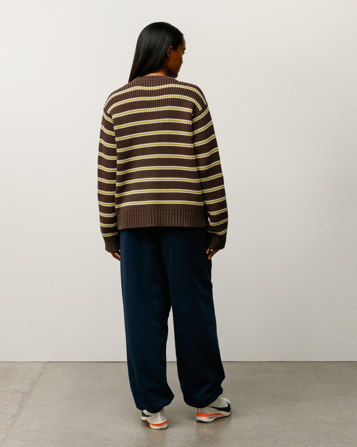 Chunky Cotton Stripe Sweater – Forest | Tops & Knits | Stüssy Canada