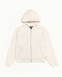 WAFFLE CASHMERE ZIP HOOD SWEATER