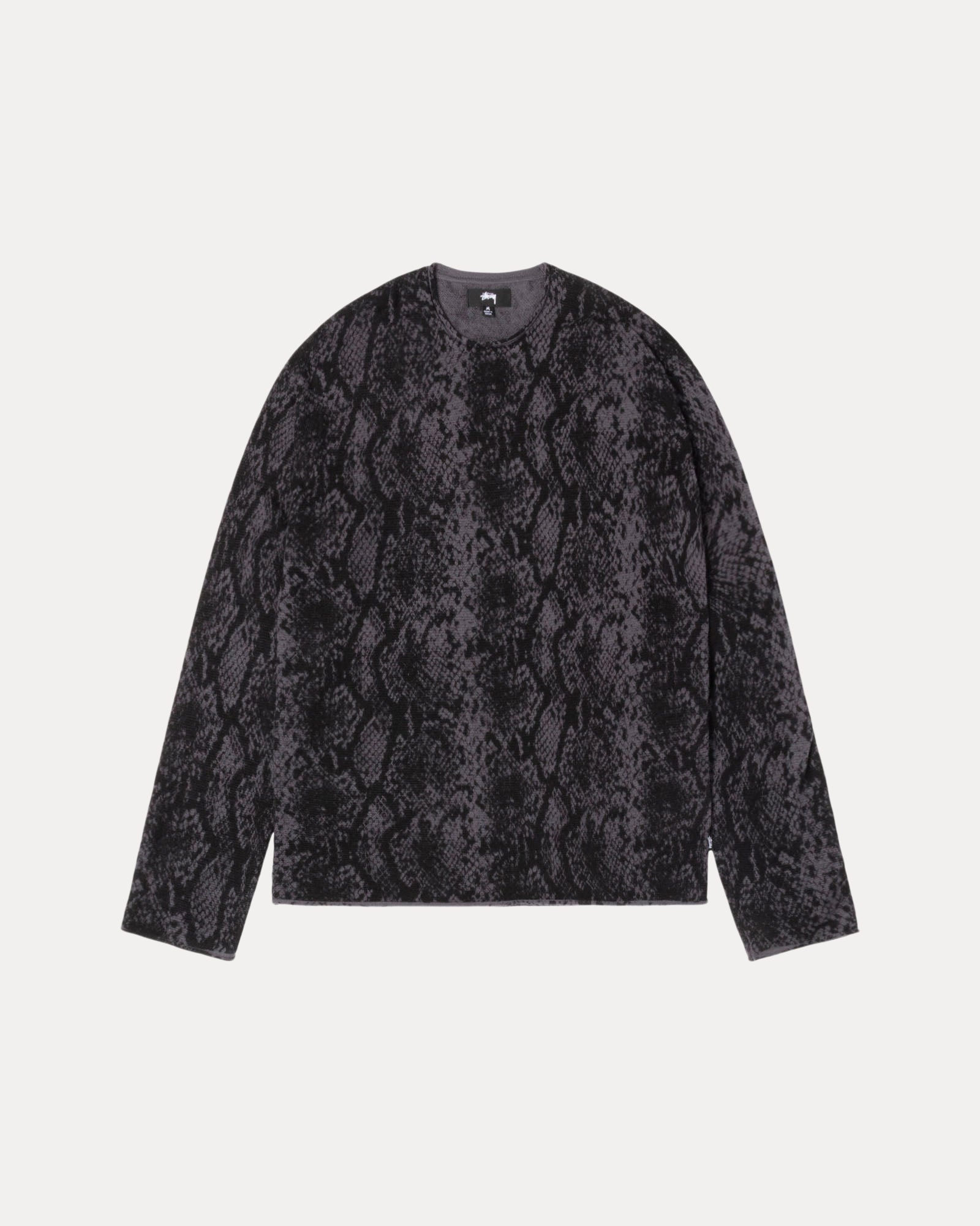 Python Sweater Mens Long Sleeve In Charcoal