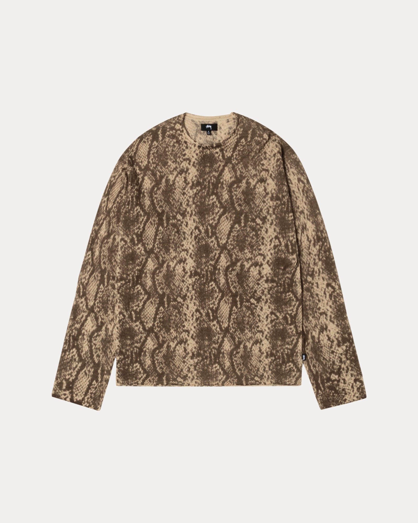 Python Sweater Mens Long Sleeve In Khaki