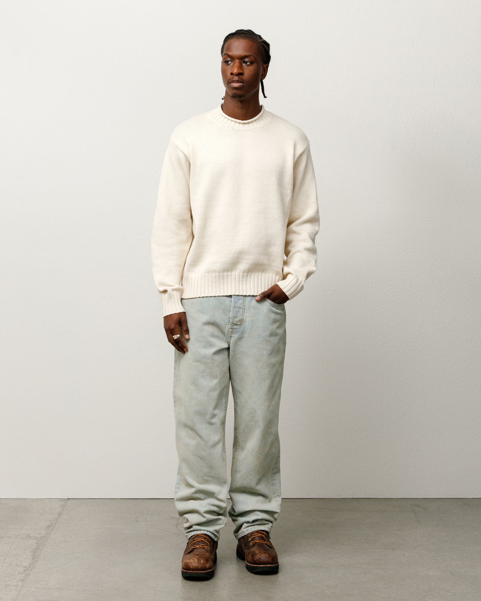 Surfman Merino Cotton Sweater – Natural | Sweaters & Knits