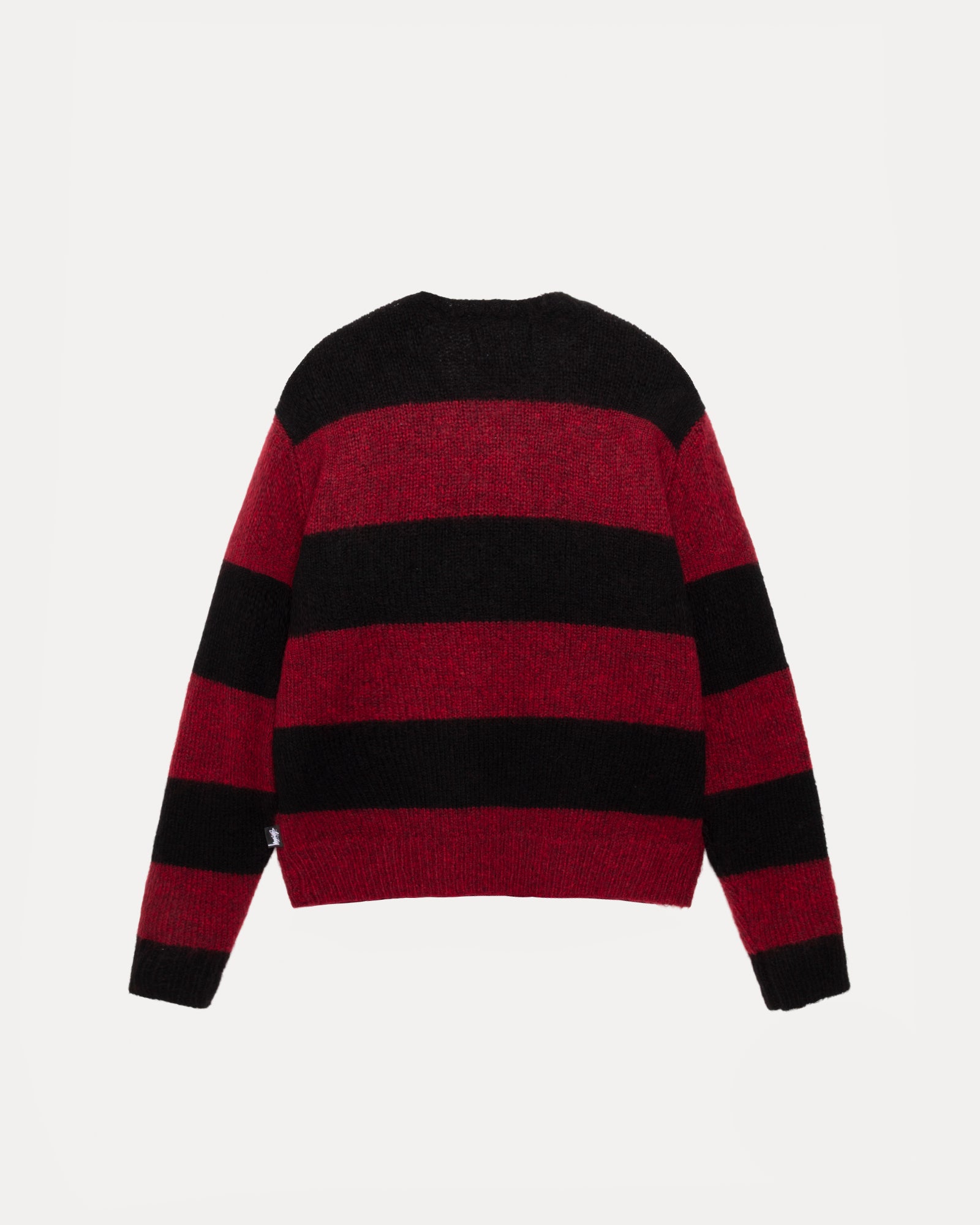Big Stripe Crew Mens Long Sleeve In Red