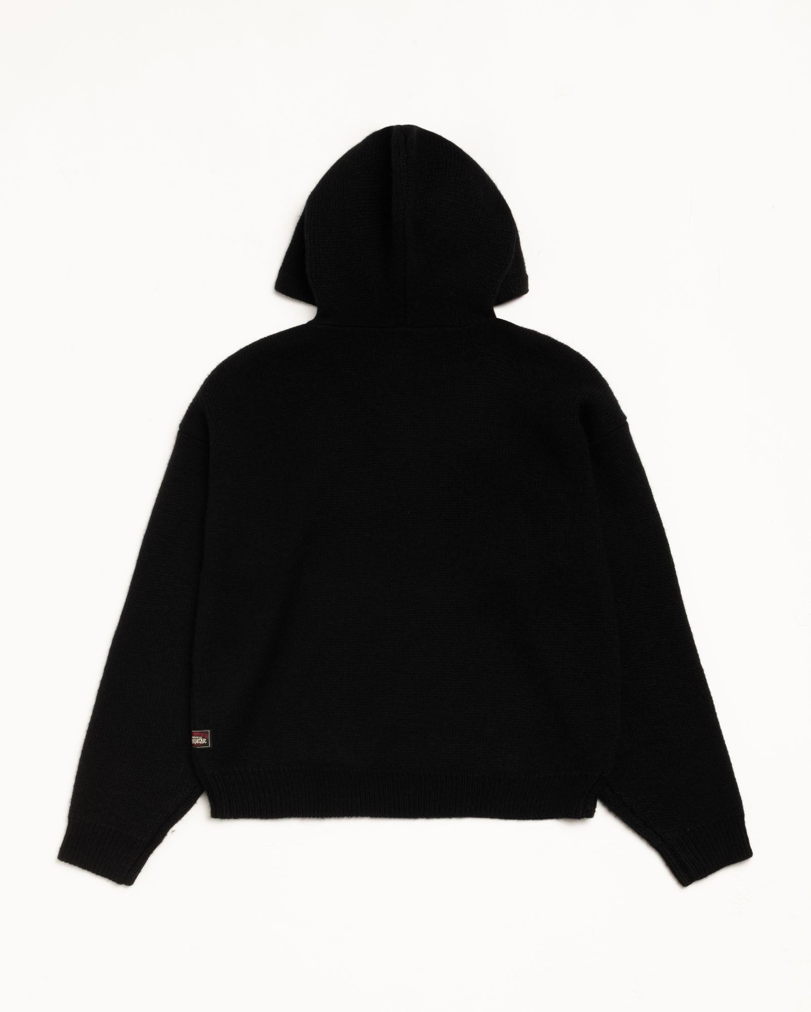 Quarter Zip Knit Hoodie – Black | Tops & Knits | Stüssy Canada