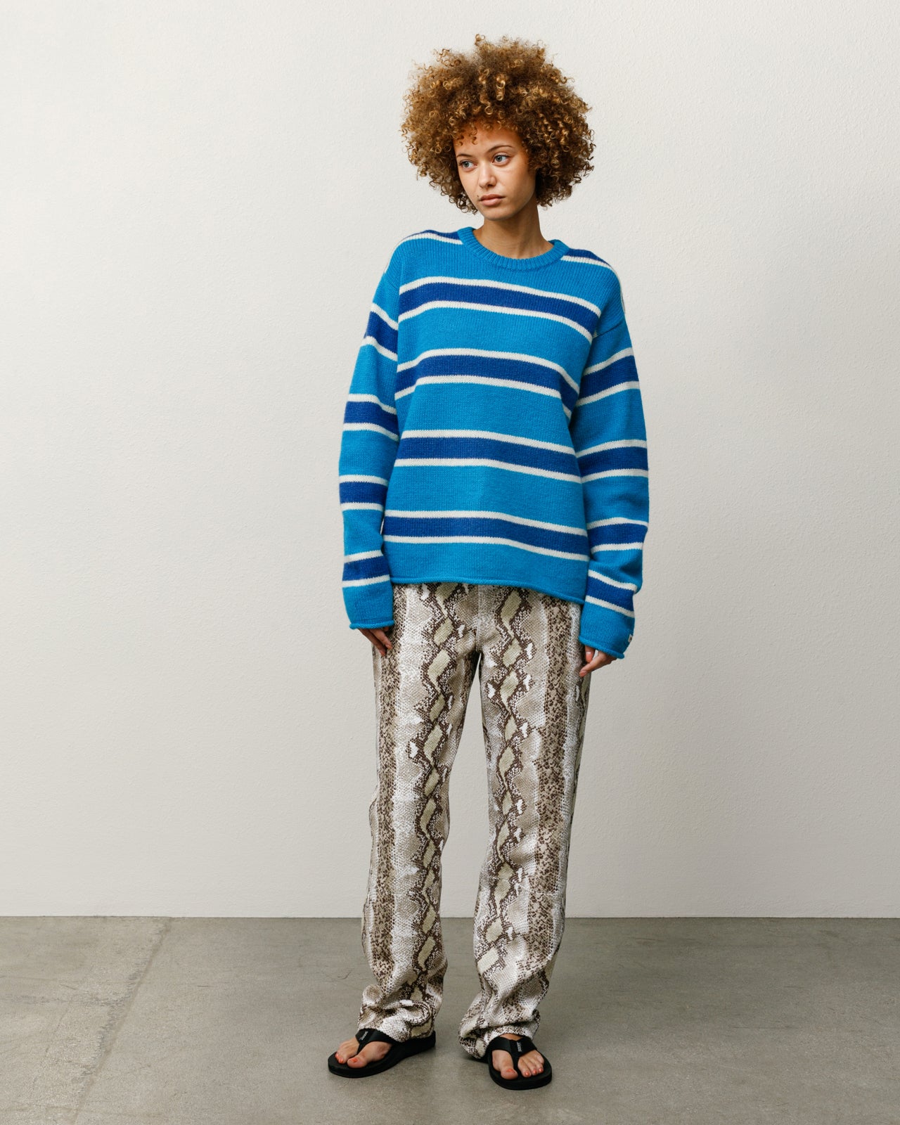 Striped Wool Sweater – Blue | Tops & Knits | Stüssy Canada