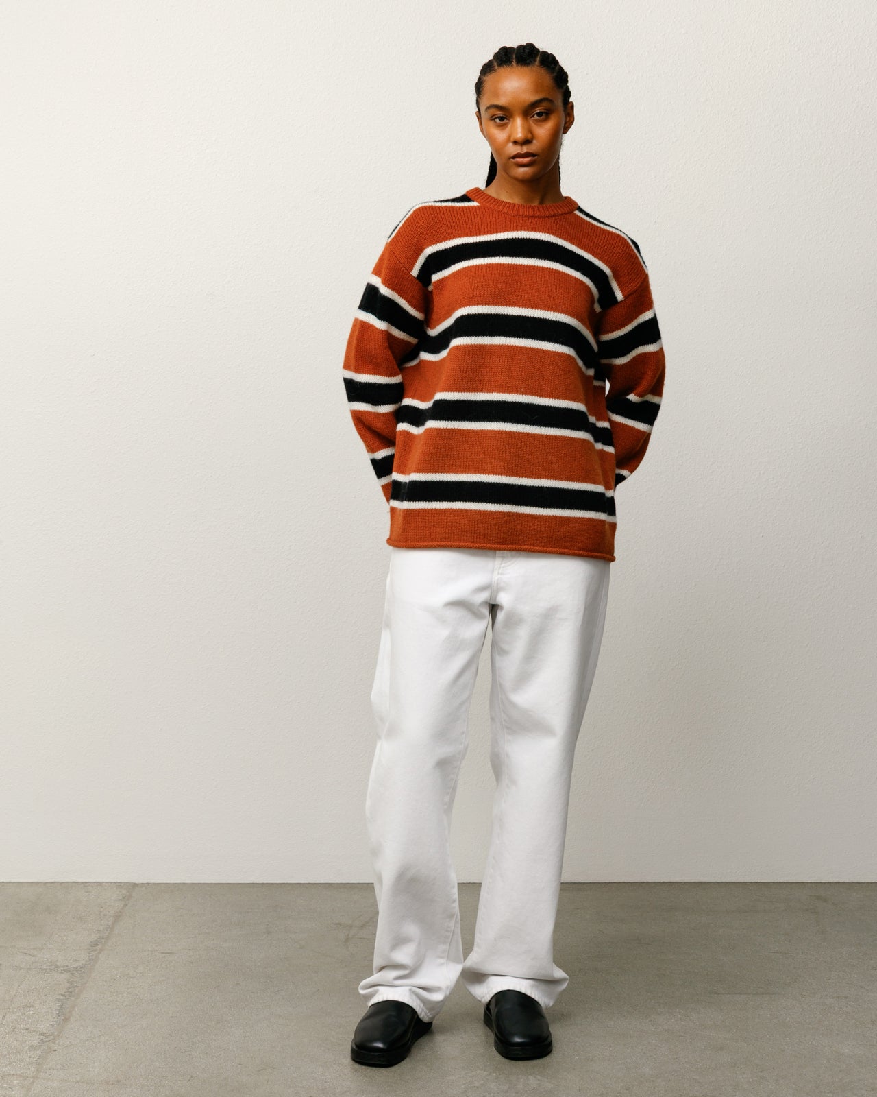Striped Wool Sweater – Umber | Tops & Knits | Stüssy Canada