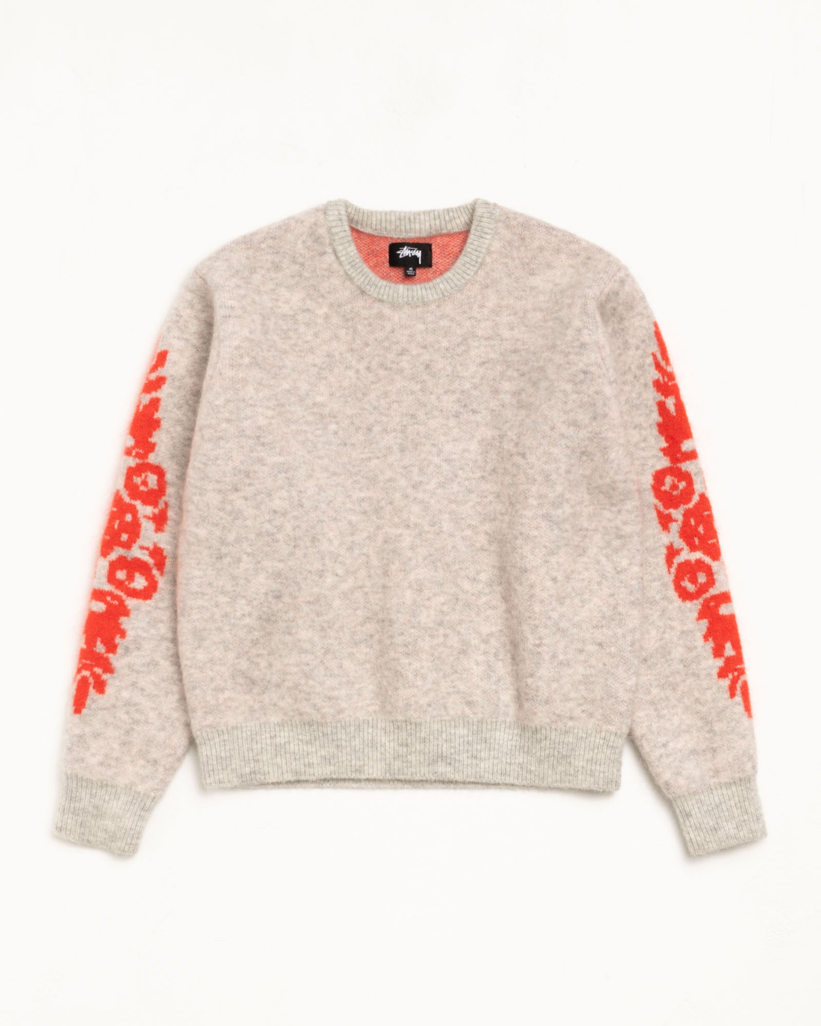海外限定　STUSSY FLOWER SWEATER ニット セーター　XL Mohair Flower Sweater – Grey Heather | Tops & Knits | Stüssy Canada