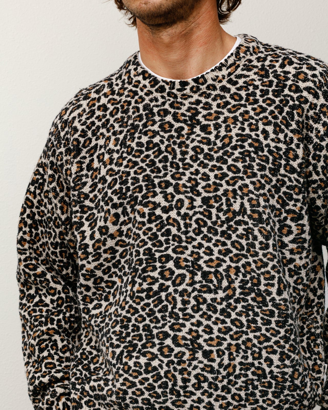 Stussy ニット 22AW Tigris Print Sweater STUSSY◇22AW/TIGRIS PRINT SWEATER/ニット・セーター(厚手)/L