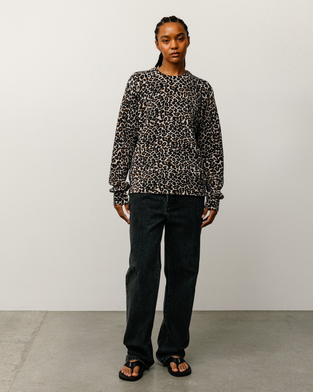 Leopard Sweater – Leopard | Tops & Knits | Stüssy Canada