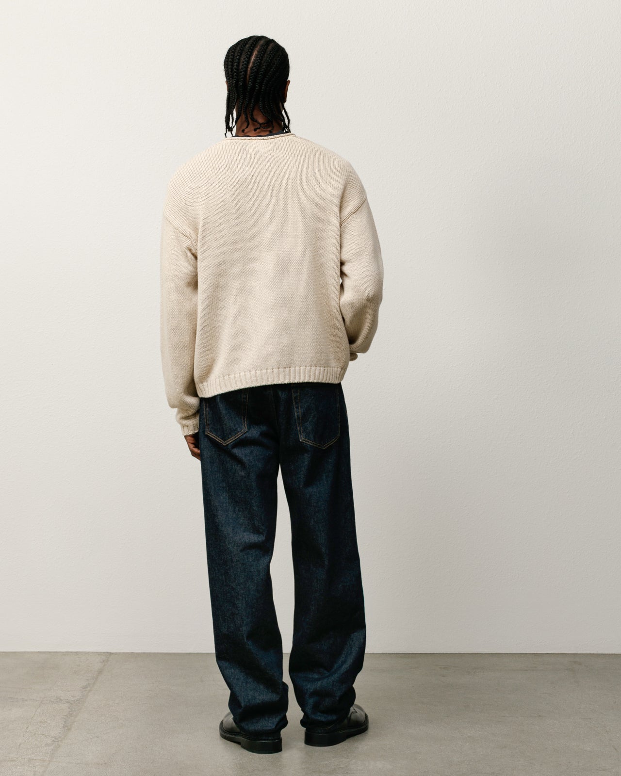 Roll V Neck Sweater – Oatmeal | Tops & Knits | Stüssy Canada