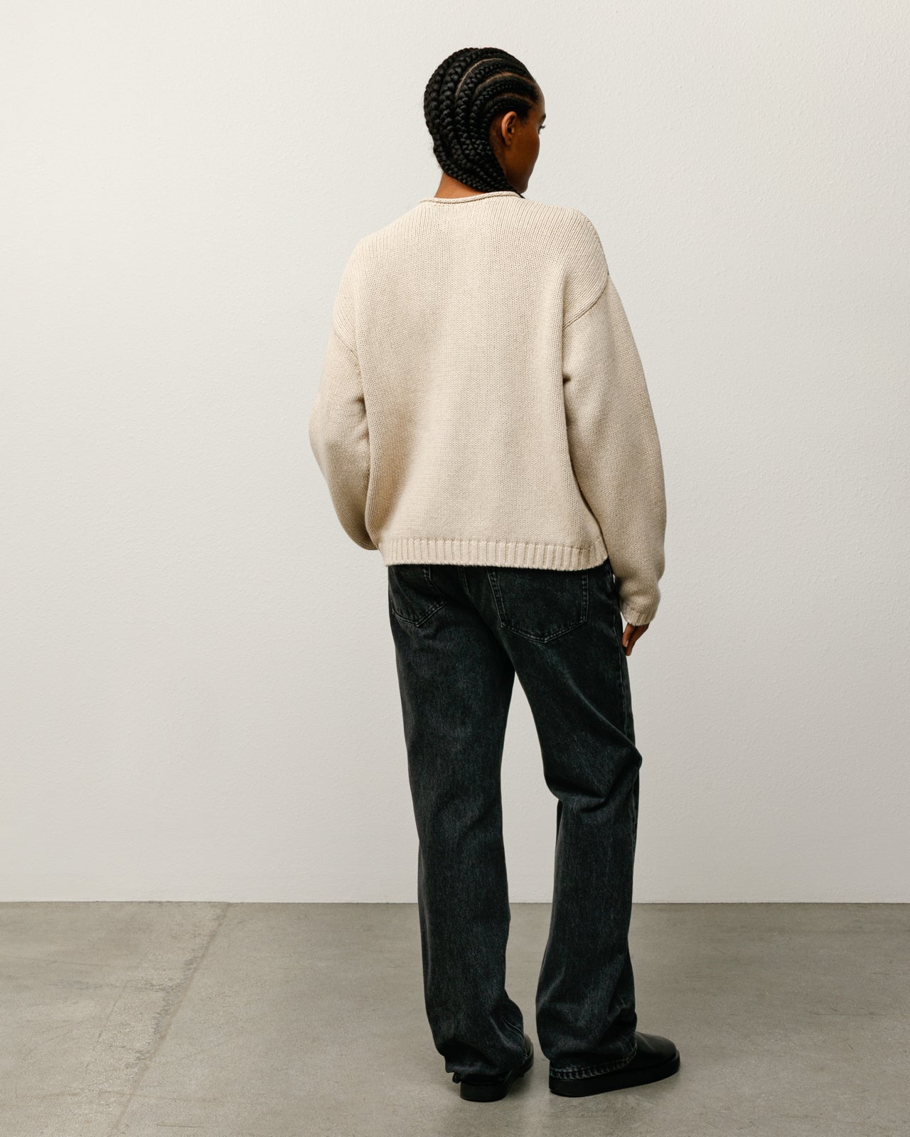 Roll V Neck Sweater – Oatmeal | Tops & Knits | Stüssy Canada