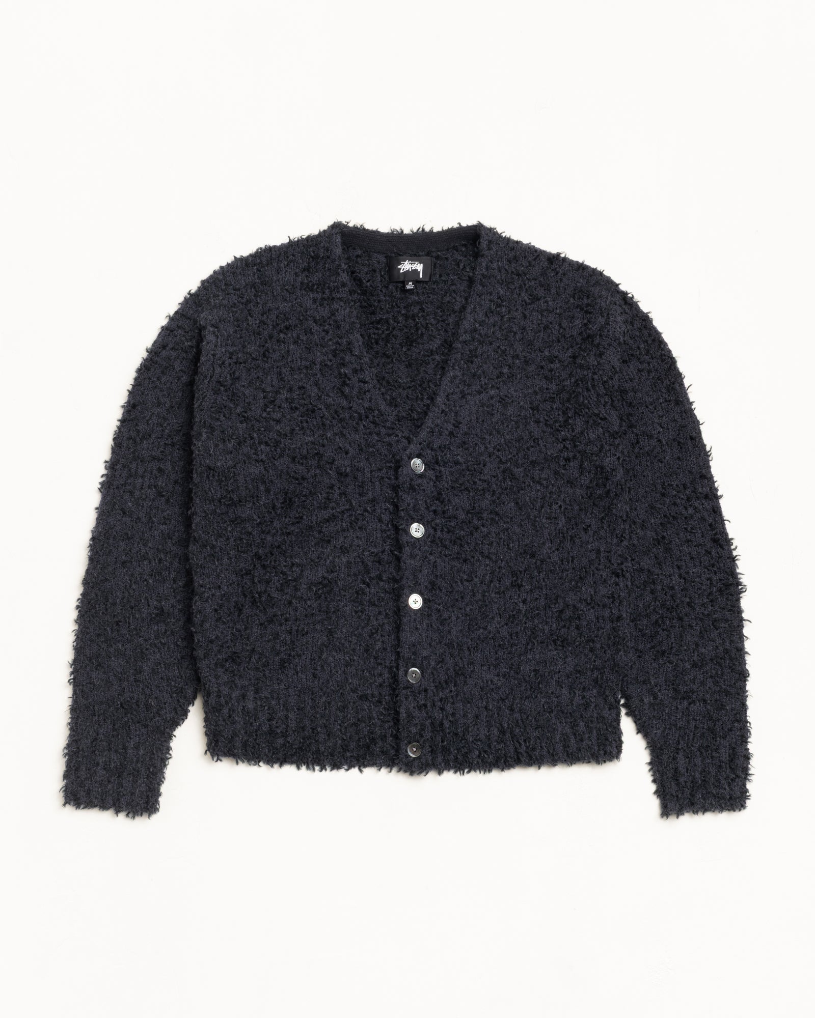 Textured Cardigan – Black | Knits | Stüssy Canada