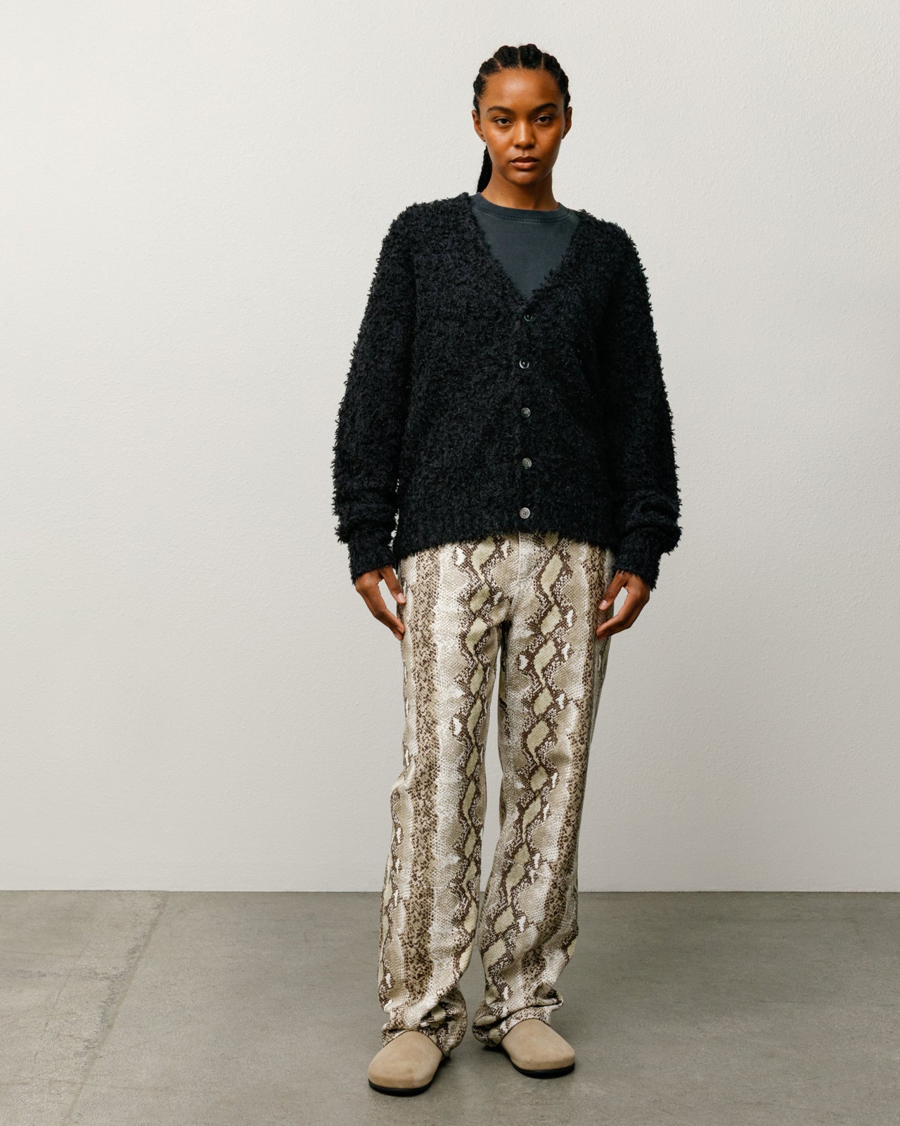 Textured Cardigan – Black | Knits | Stüssy Canada