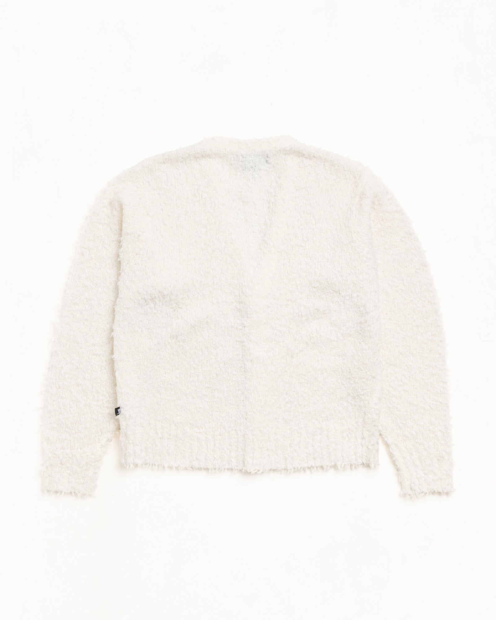 Textured Cardigan Mens Long Sleeve In Off White