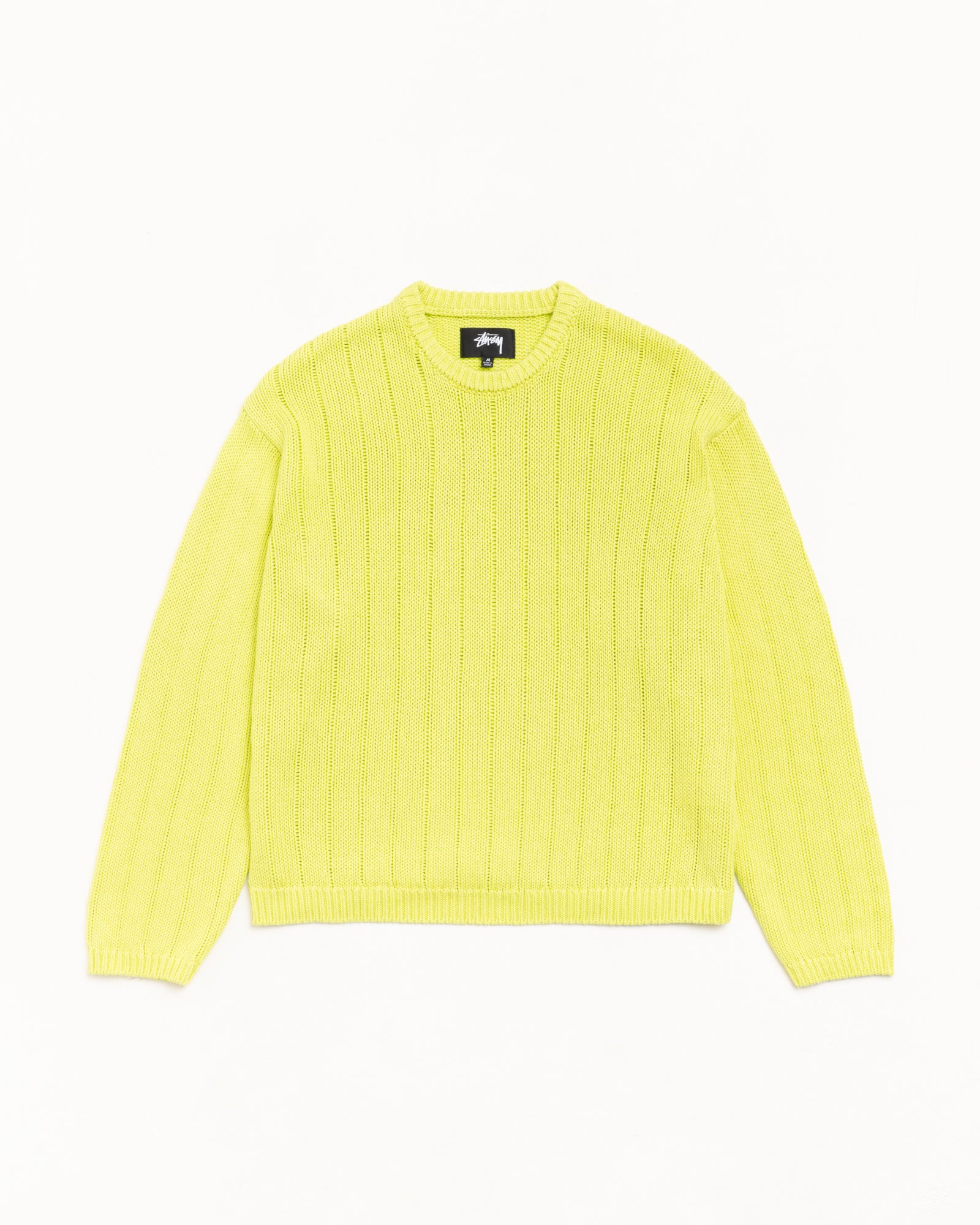 Buana Logo Sweater – Lime | Tops & Knits | Stüssy Canada