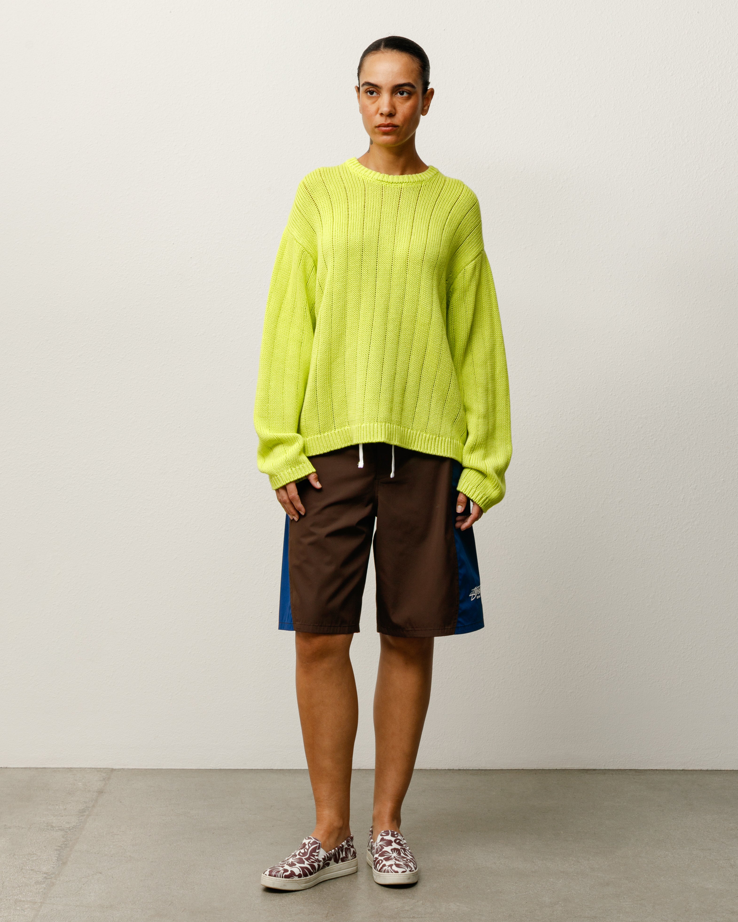 Buana Logo Sweater – Lime | Tops & Knits | Stüssy Canada