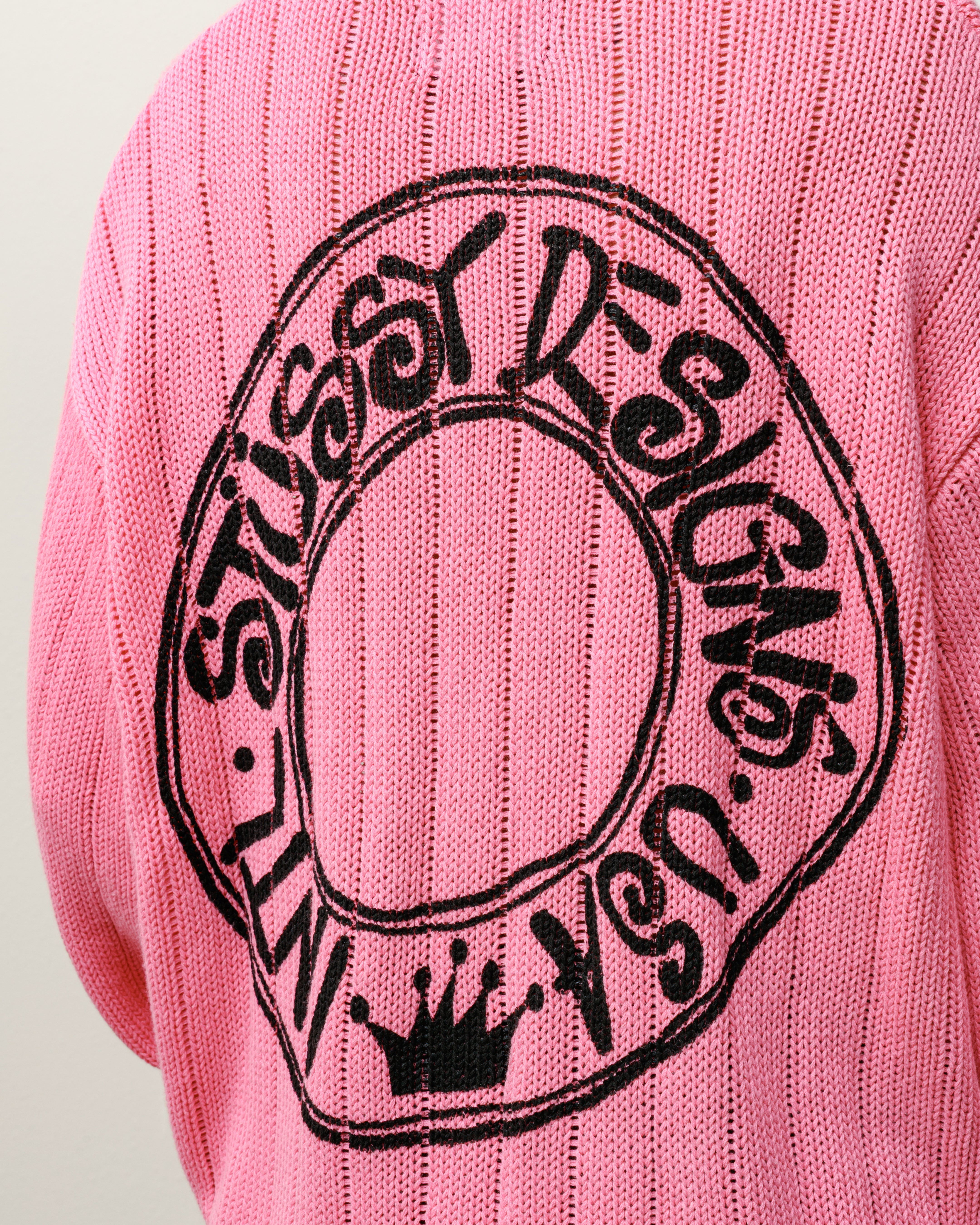 Buana Logo Sweater – Pink | Tops & Knits | Stüssy Canada