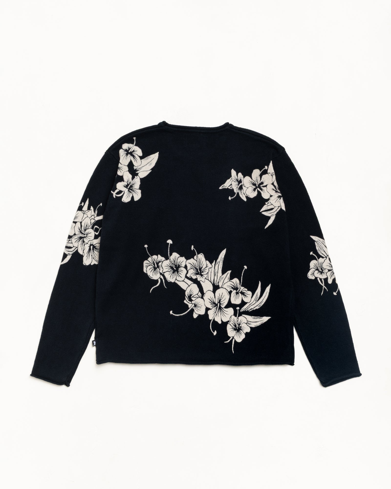 Floral Roll Neck Sweater – Black | Tops & Knits | Stüssy Canada