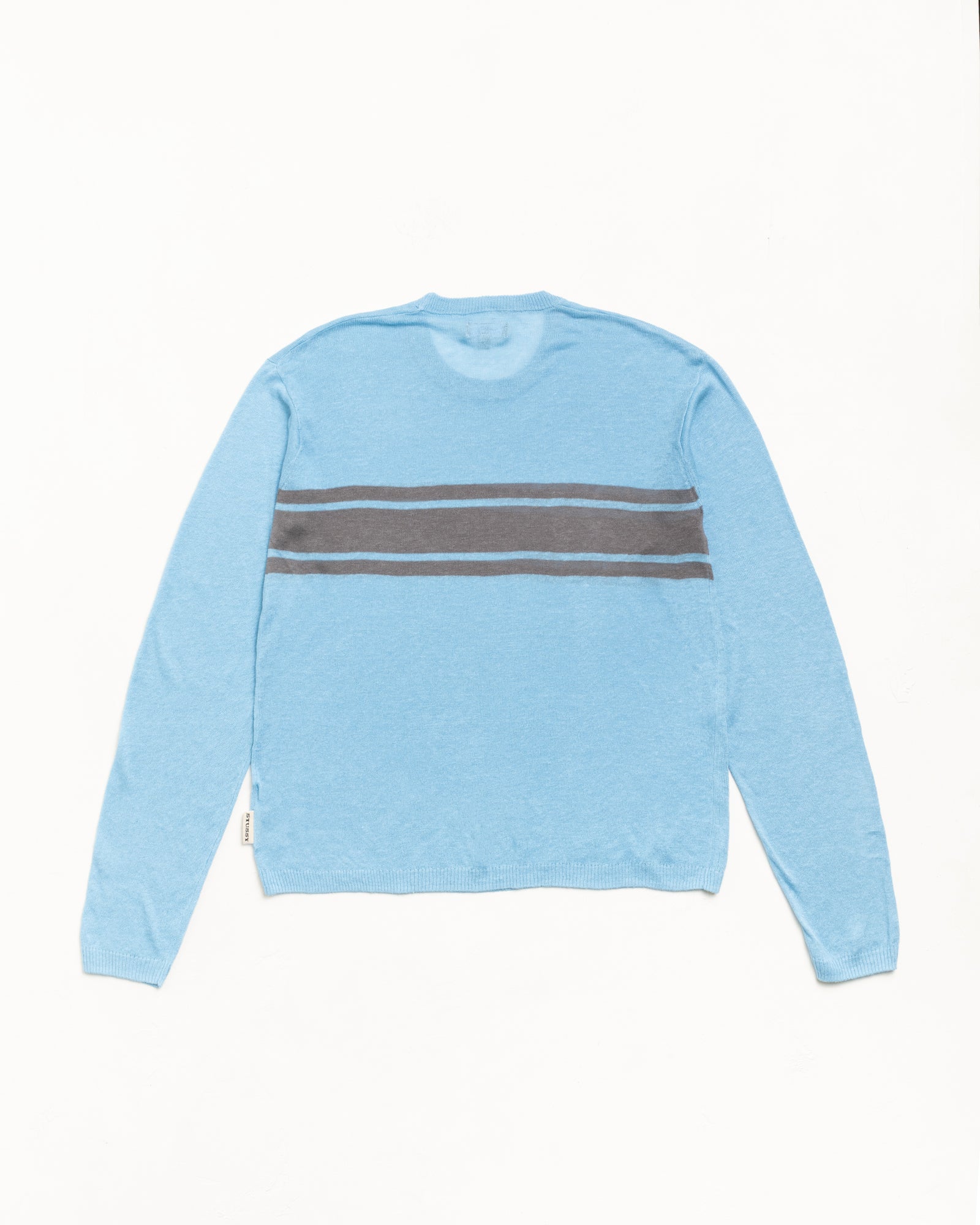 Striped Long Sleeve Sweater Unisex Long Sleeve In Blue