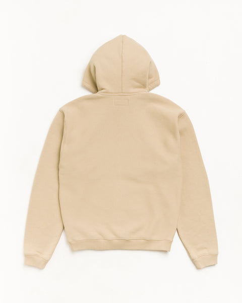 Stussy Sport Zip Hood Unisex Long Sleeve In Tan