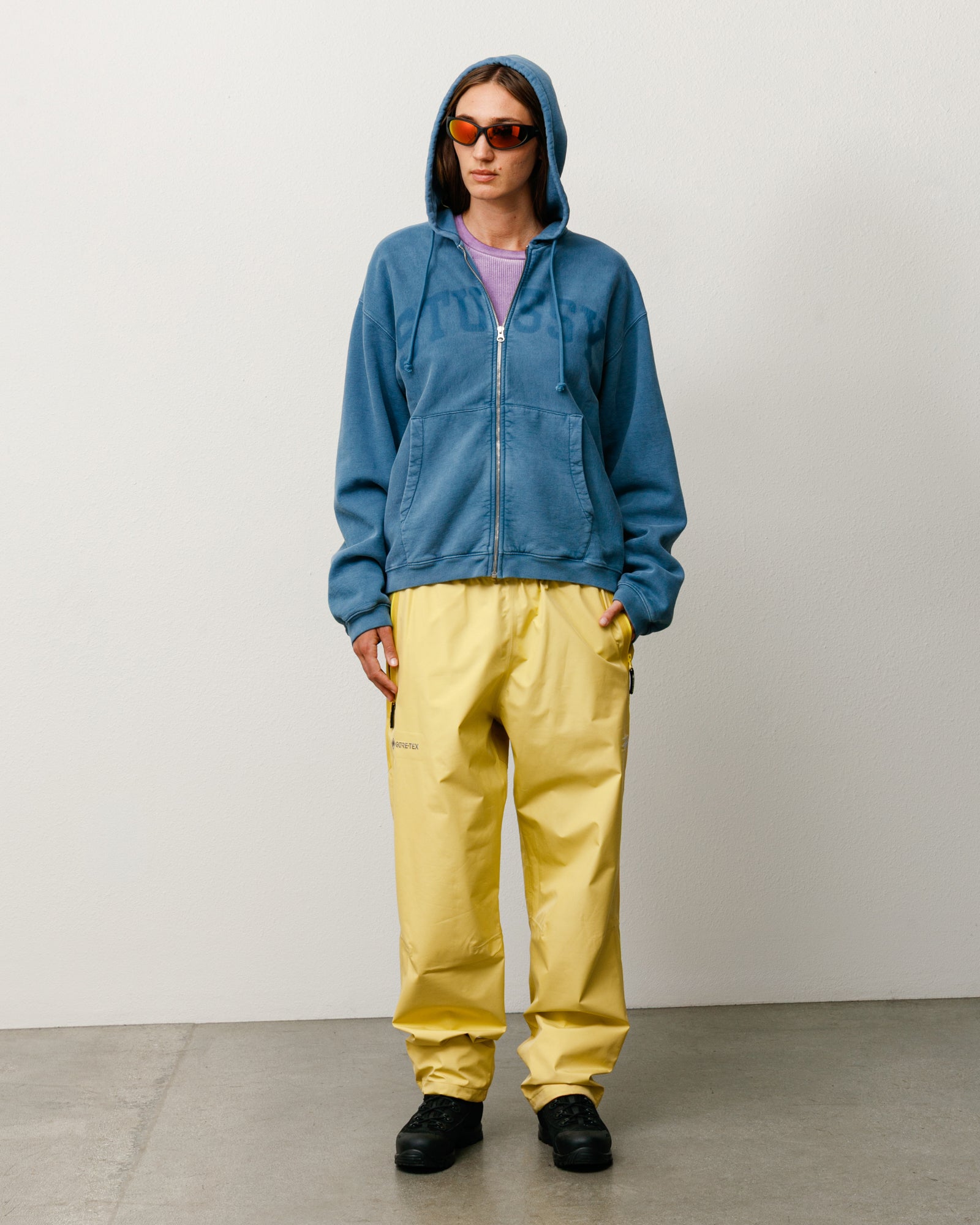 Faded Graphic Zip Hoodie - Washed Navy | Sweats | Stüssy Canada