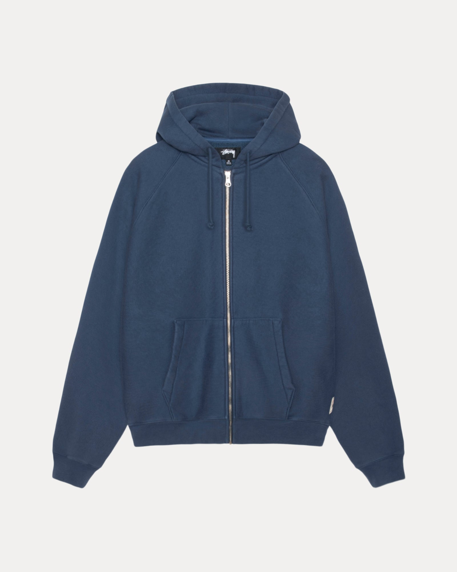 Raglan Zip Hood Mens Long Sleeve In Navy