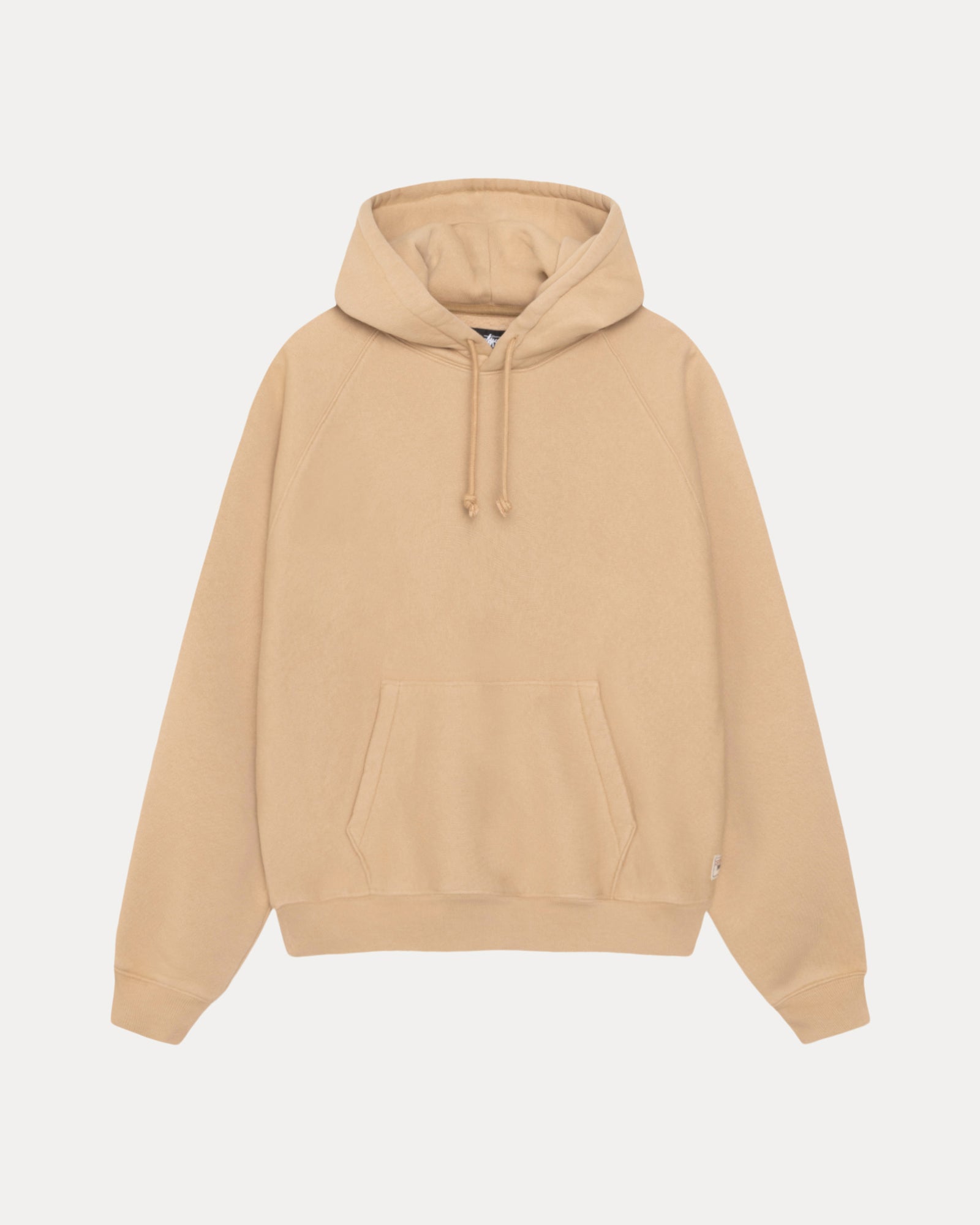 Fleece Raglan Hood Mens Long Sleeve In Khaki