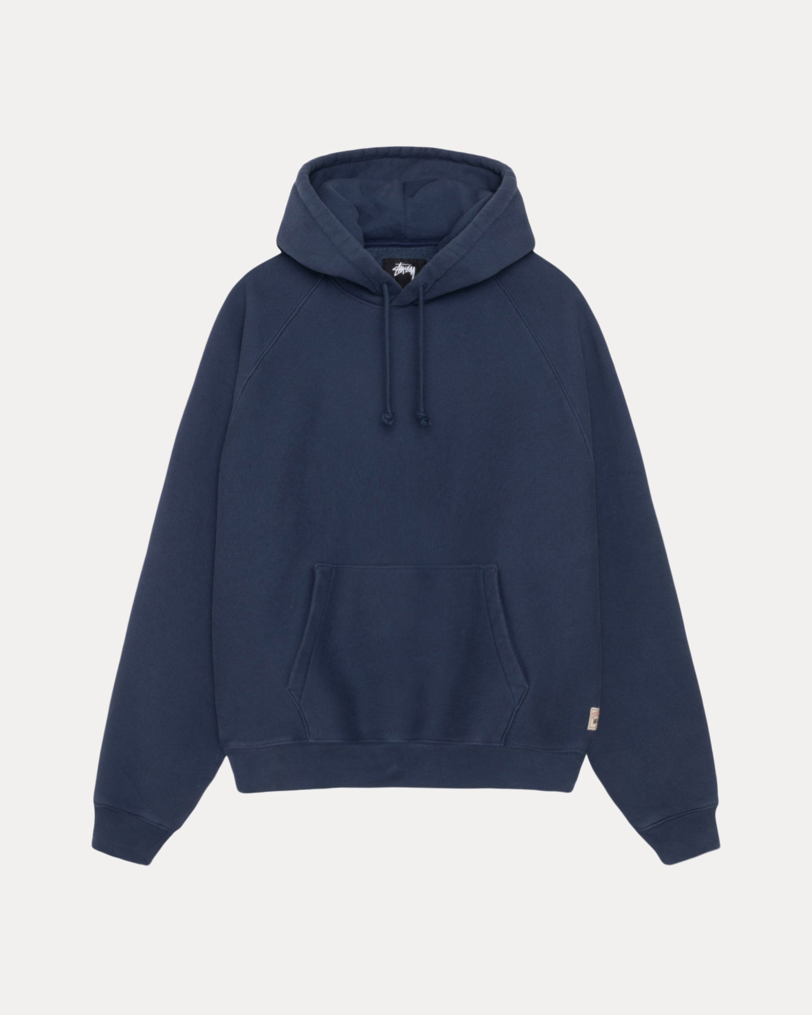 Fleece Raglan Hood Mens Long Sleeve In Navy