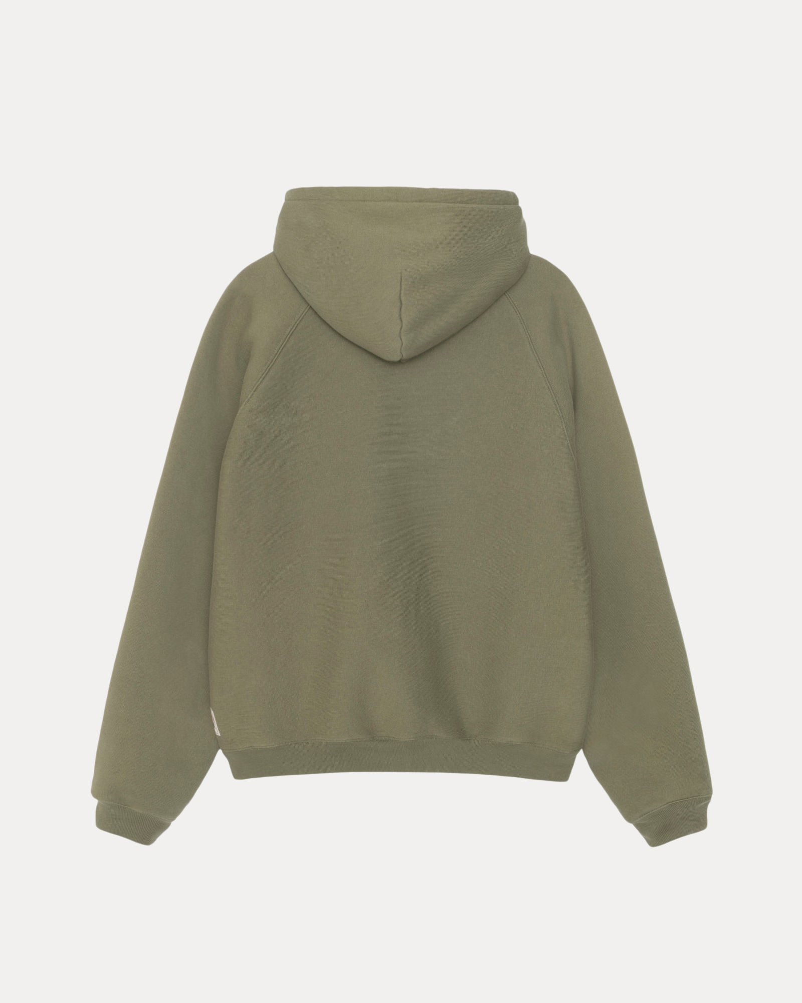 Fleece Raglan Hood Mens Long Sleeve In Olive