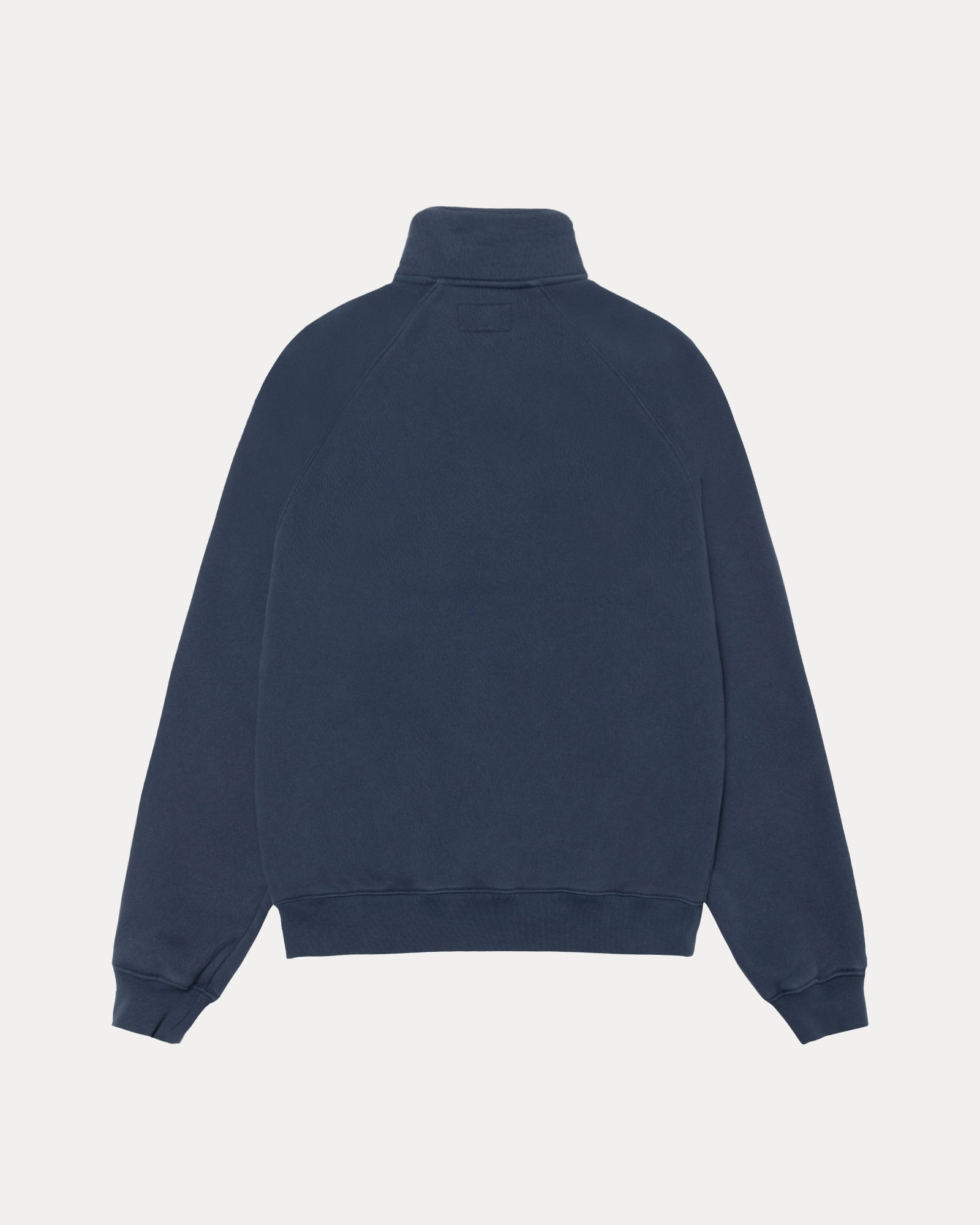 Fleece Raglan Zip Mock Mens Long Sleeve In Navy