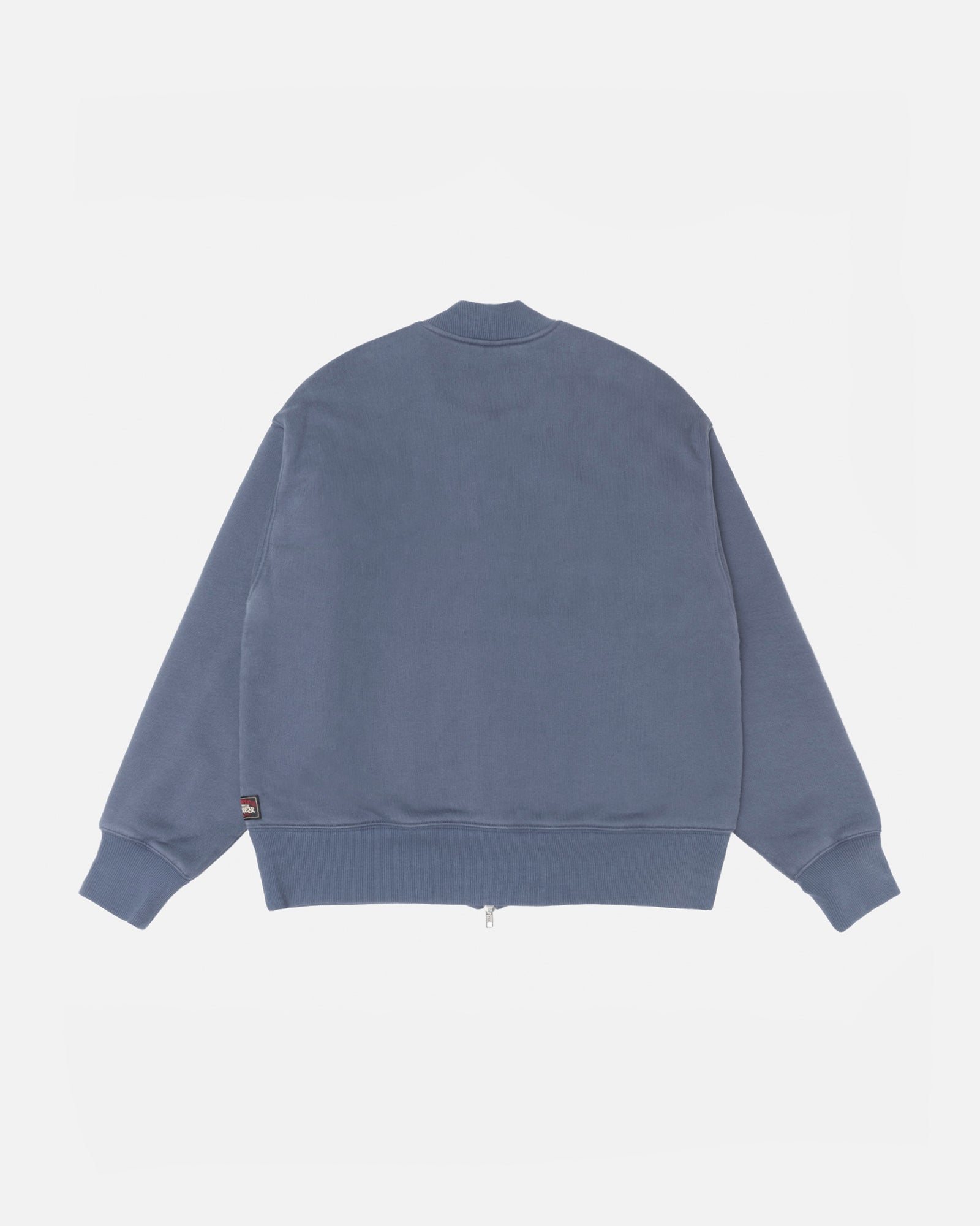 Thermal Lined Fleece Zip Mens Long Sleeve In Faded Blue