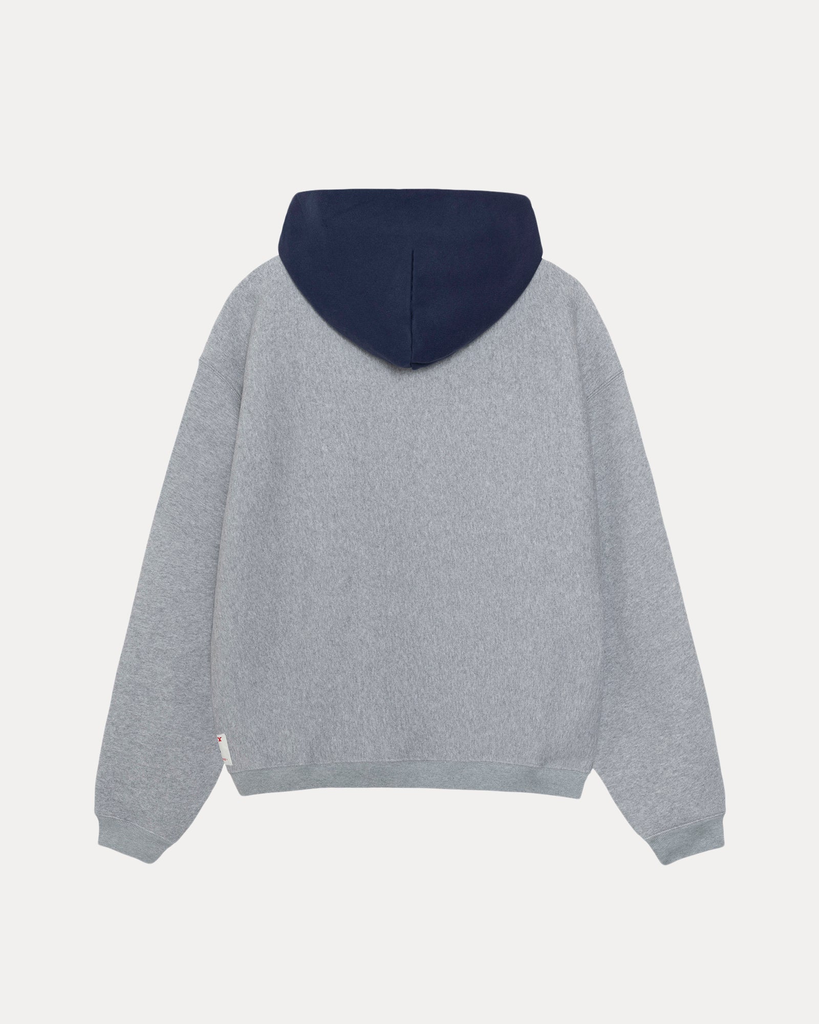 Two Tone Hood Mens Long Sleeve In Grey Heather