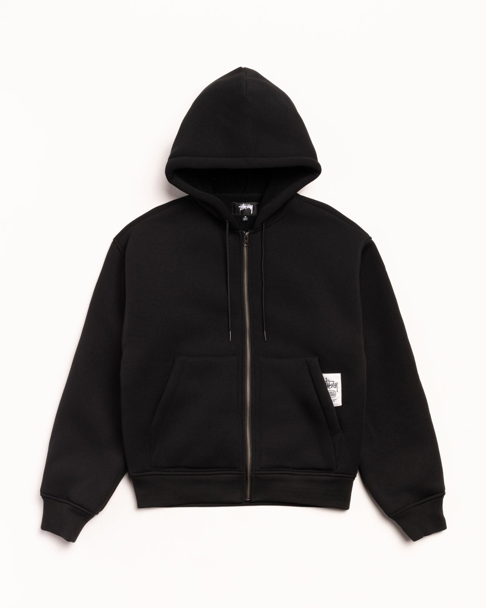 Bonded Sherpa Hoodie – Black | Sweats | Stüssy Canada